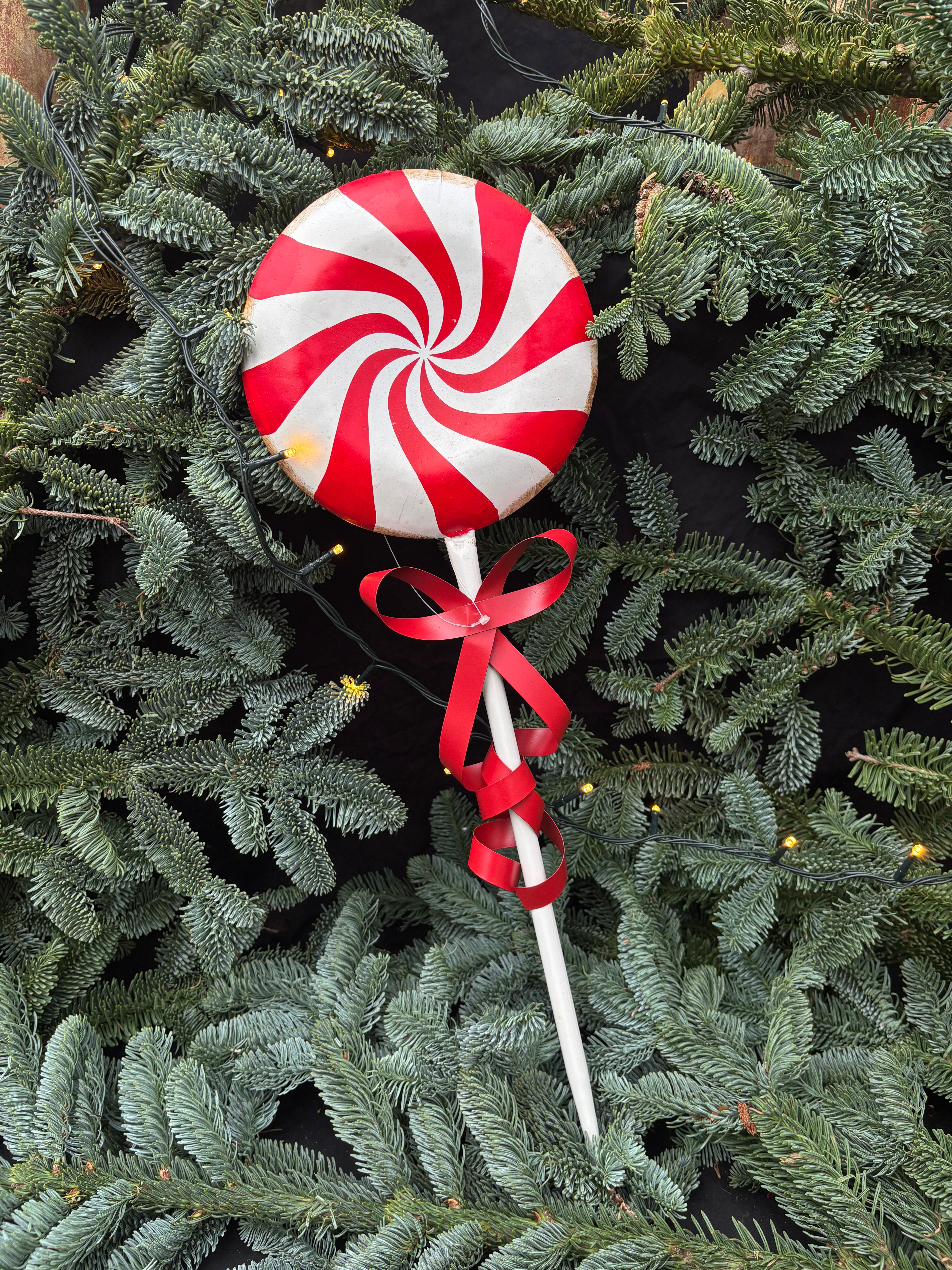 Kerst Lolly van ijzer - Brocante bij Ingie