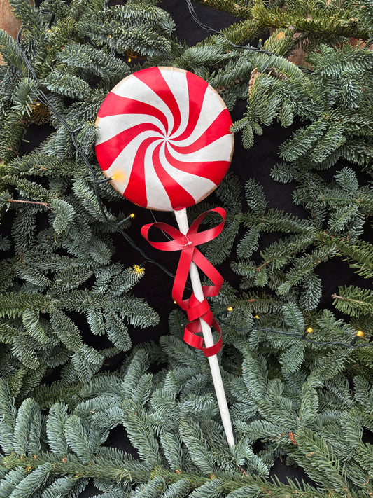 Kerst Lolly van ijzer - Brocante bij Ingie