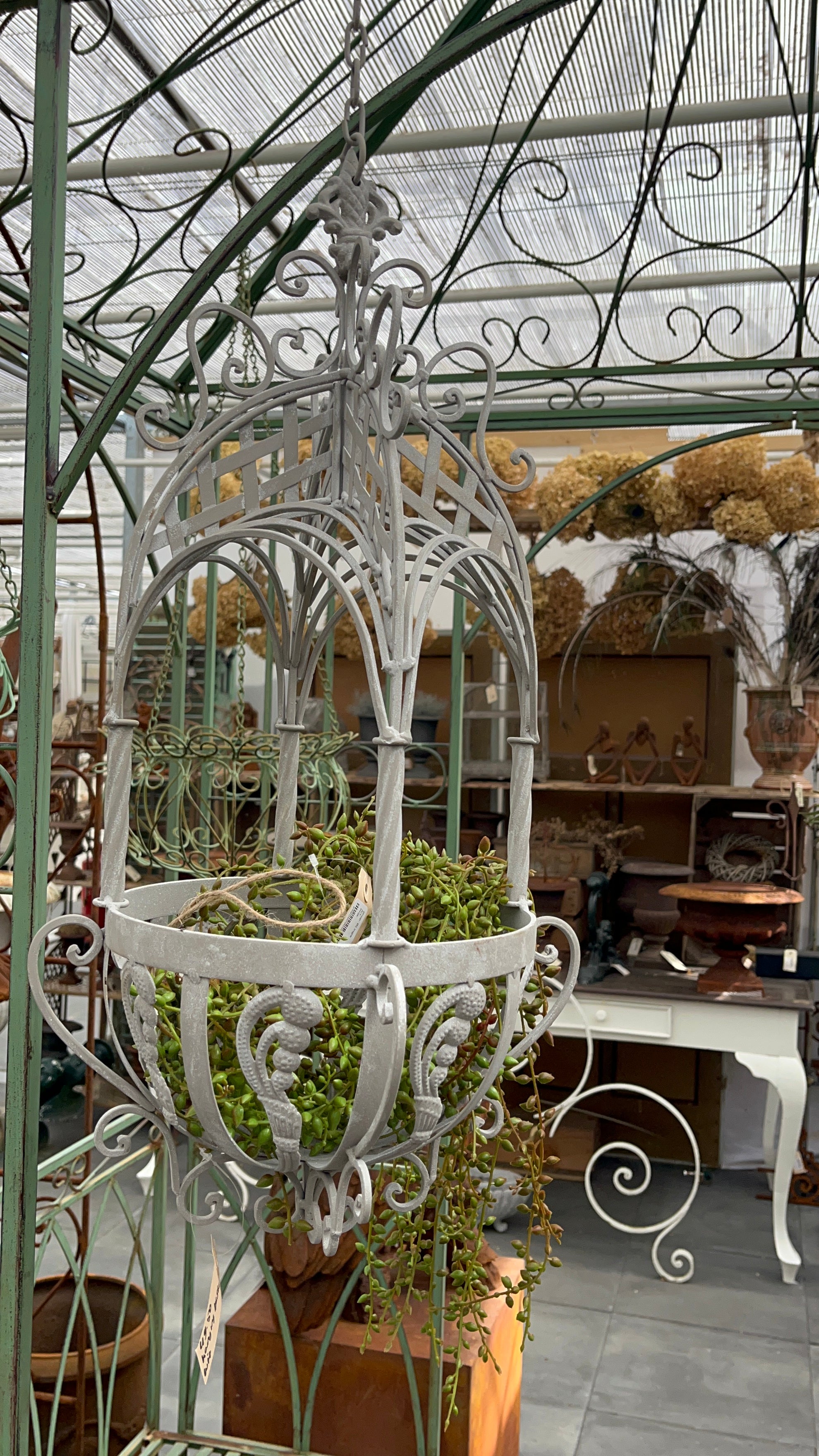 Hanging basket groot - Brocante bij Ingie