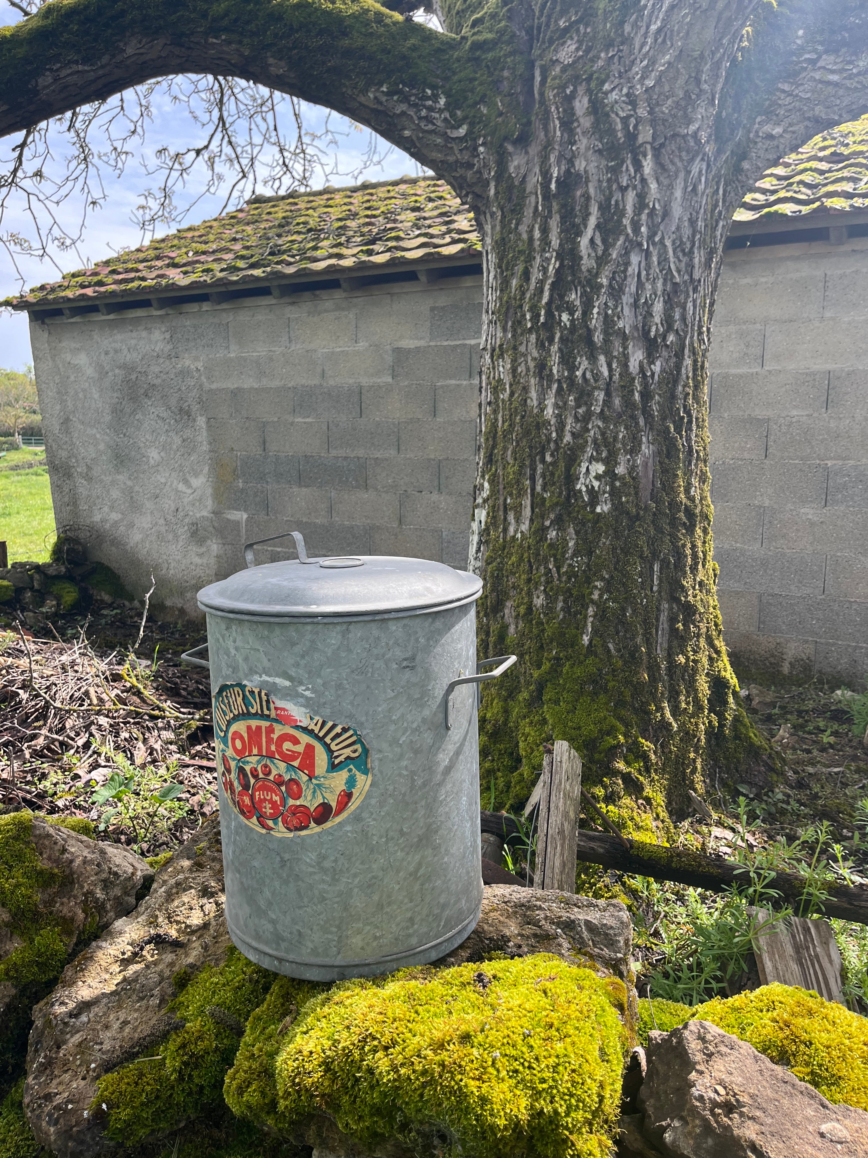 Ketel van zink uit Frankrijk Bourgogne (sterilisator) - Brocante bij Ingie