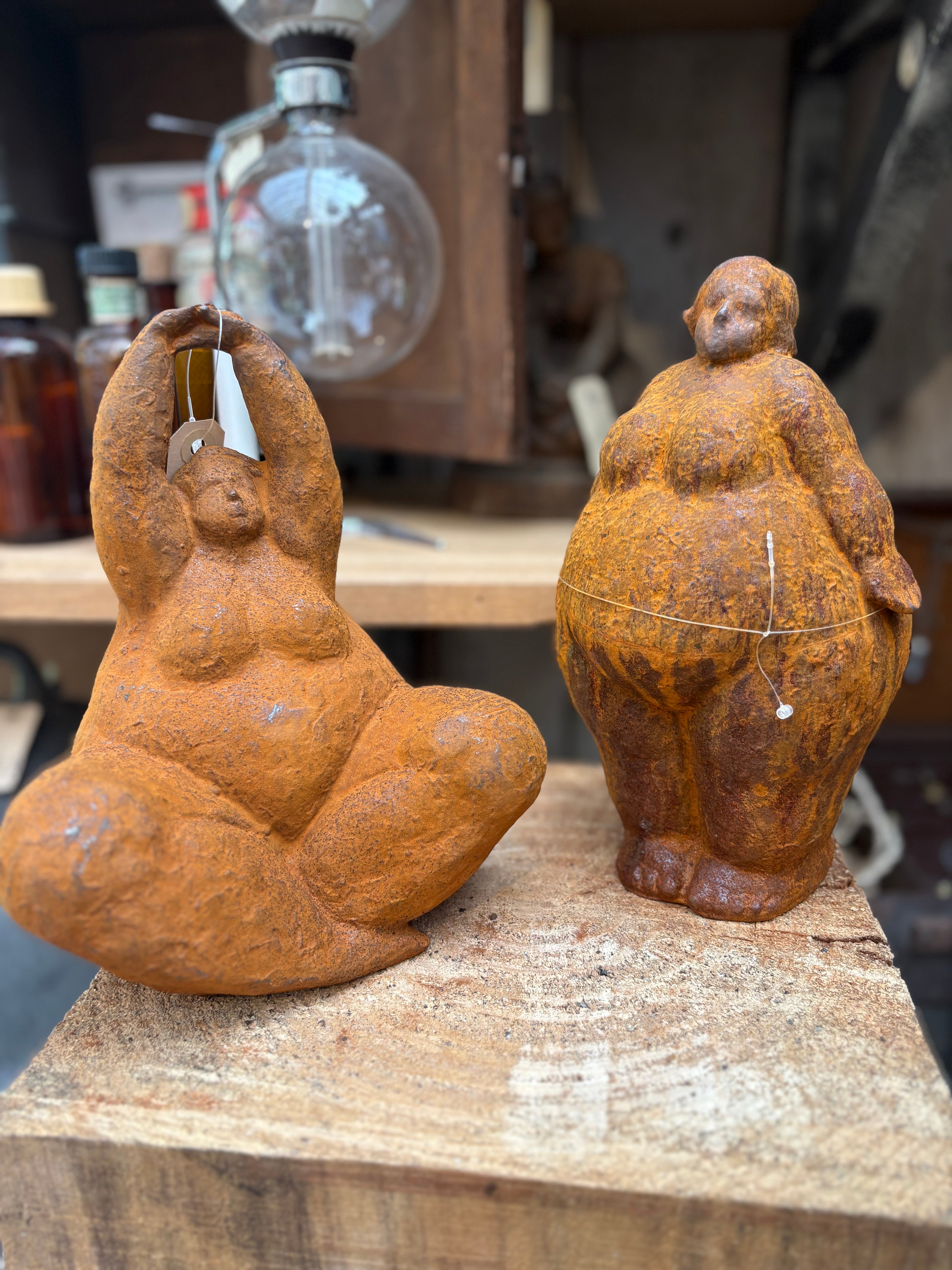 Volslank dametje dame zittende