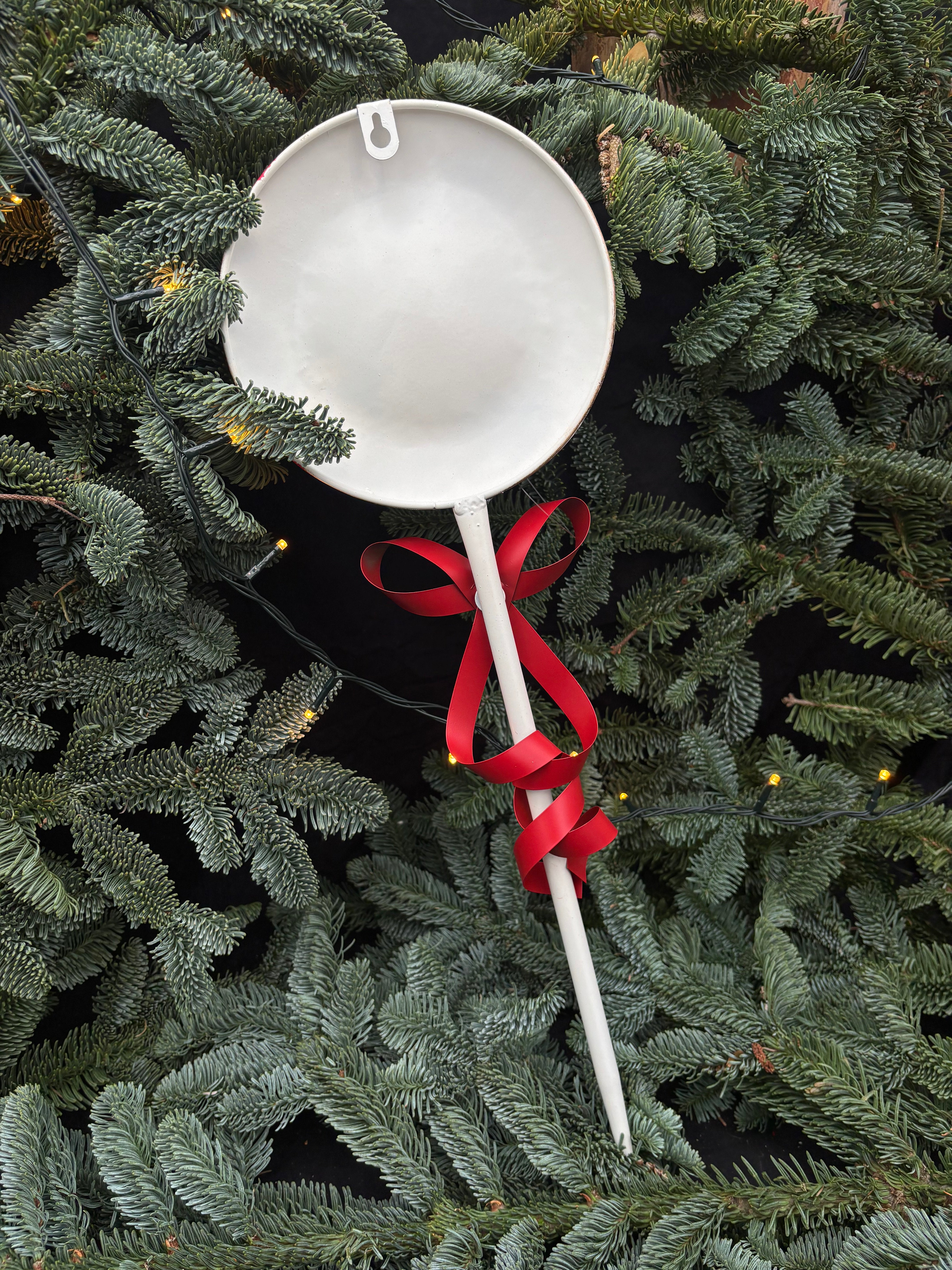 Kerst Lolly van ijzer - Brocante bij Ingie