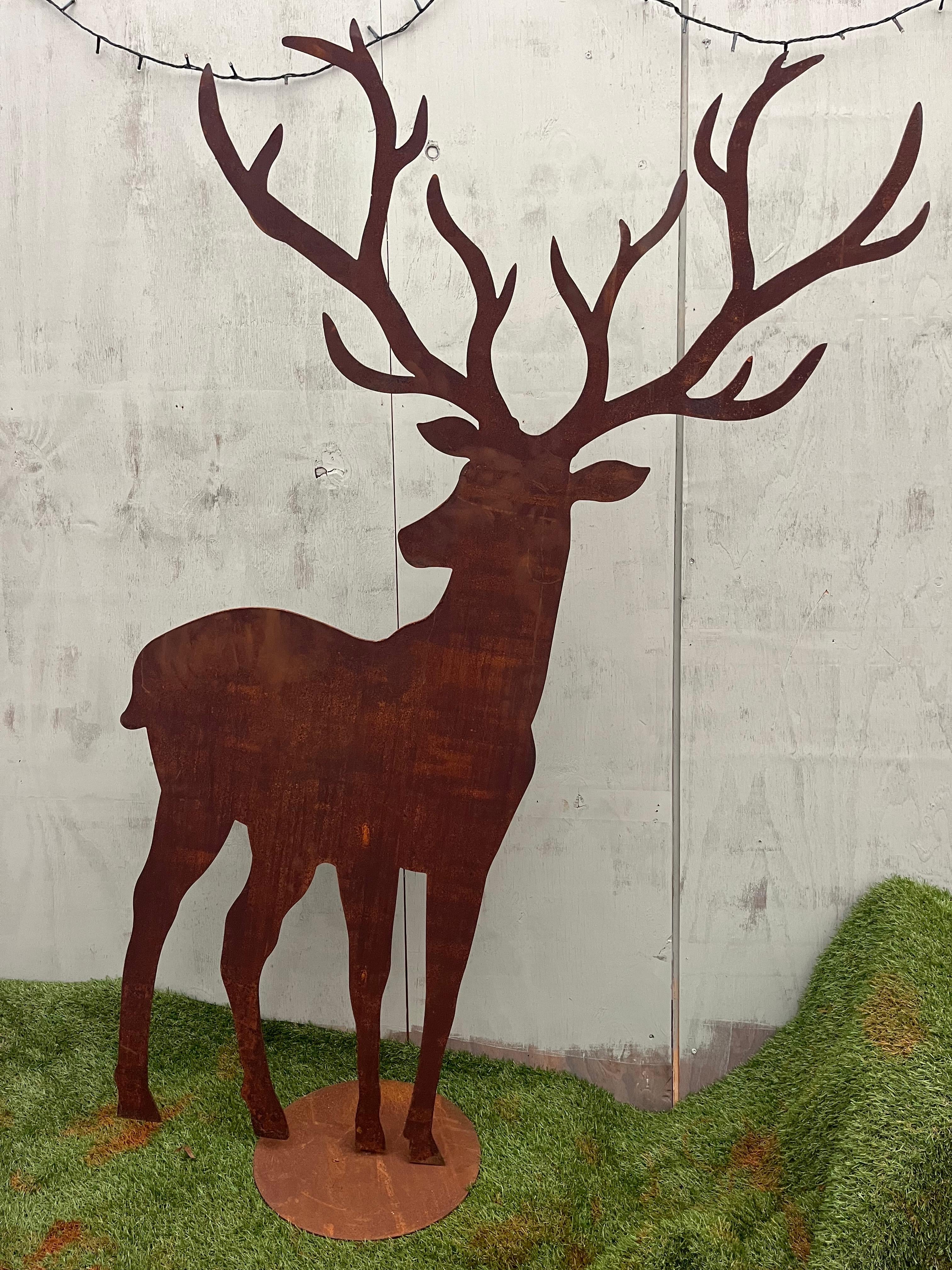 Hert groot van eco roest - Brocante bij Ingie