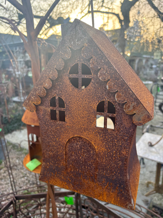 Vrolijk vogel voeder huis hang - Brocante bij Ingie