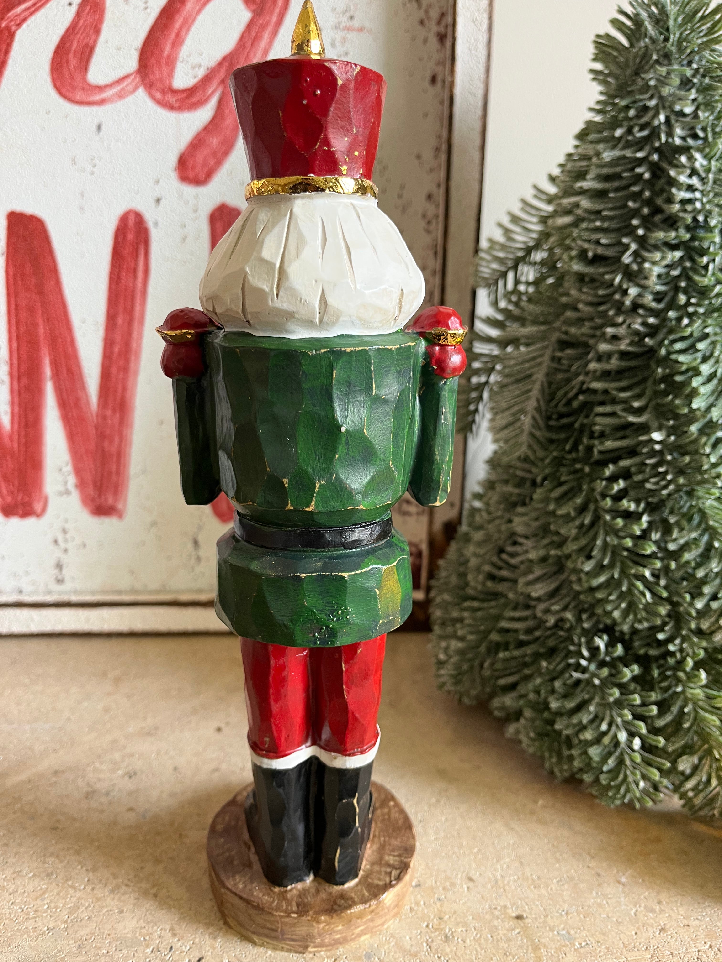 notenkraker hout met theelicht - Brocante bij Ingie