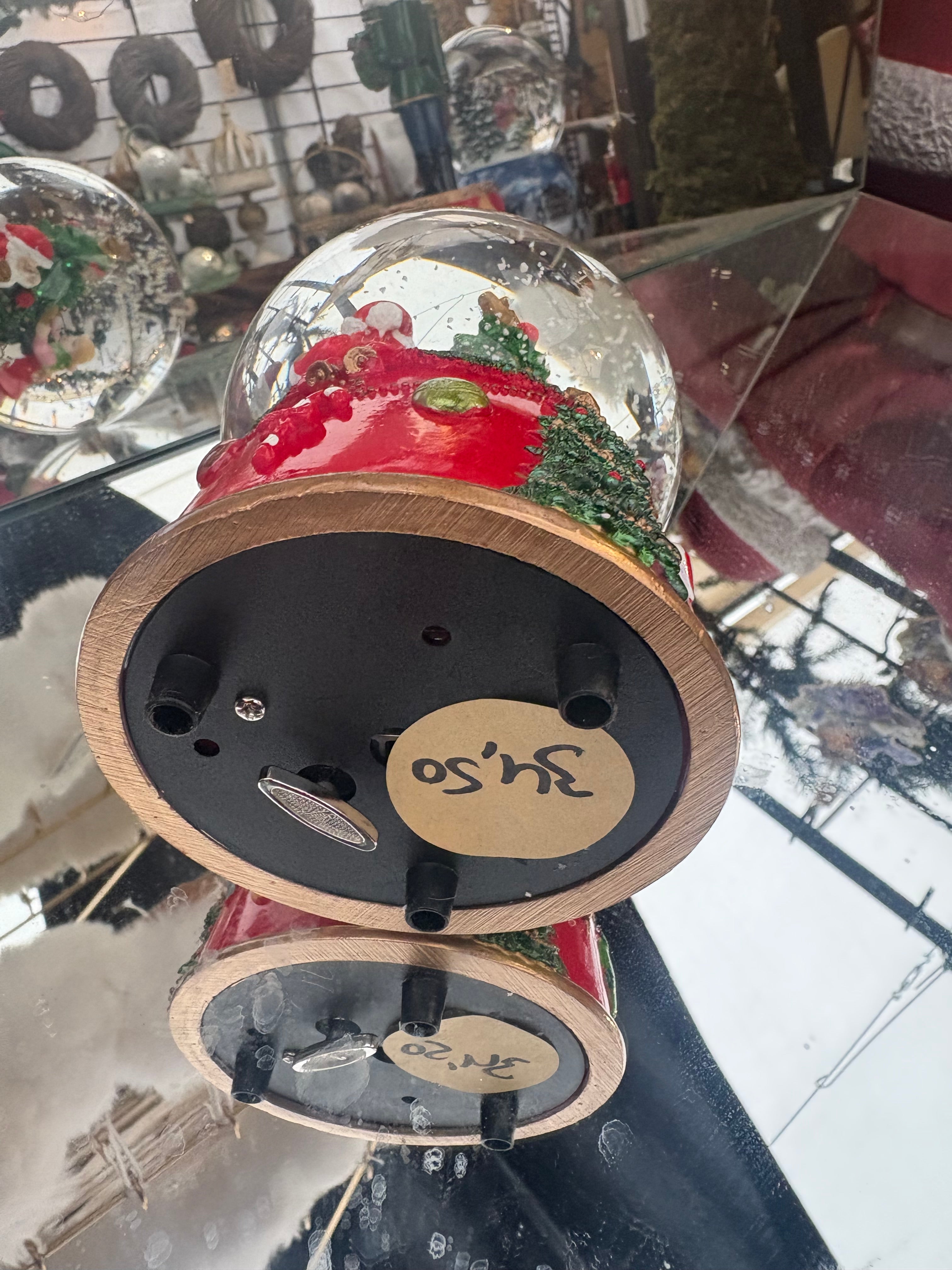 Muziek speel doos kerstman boom