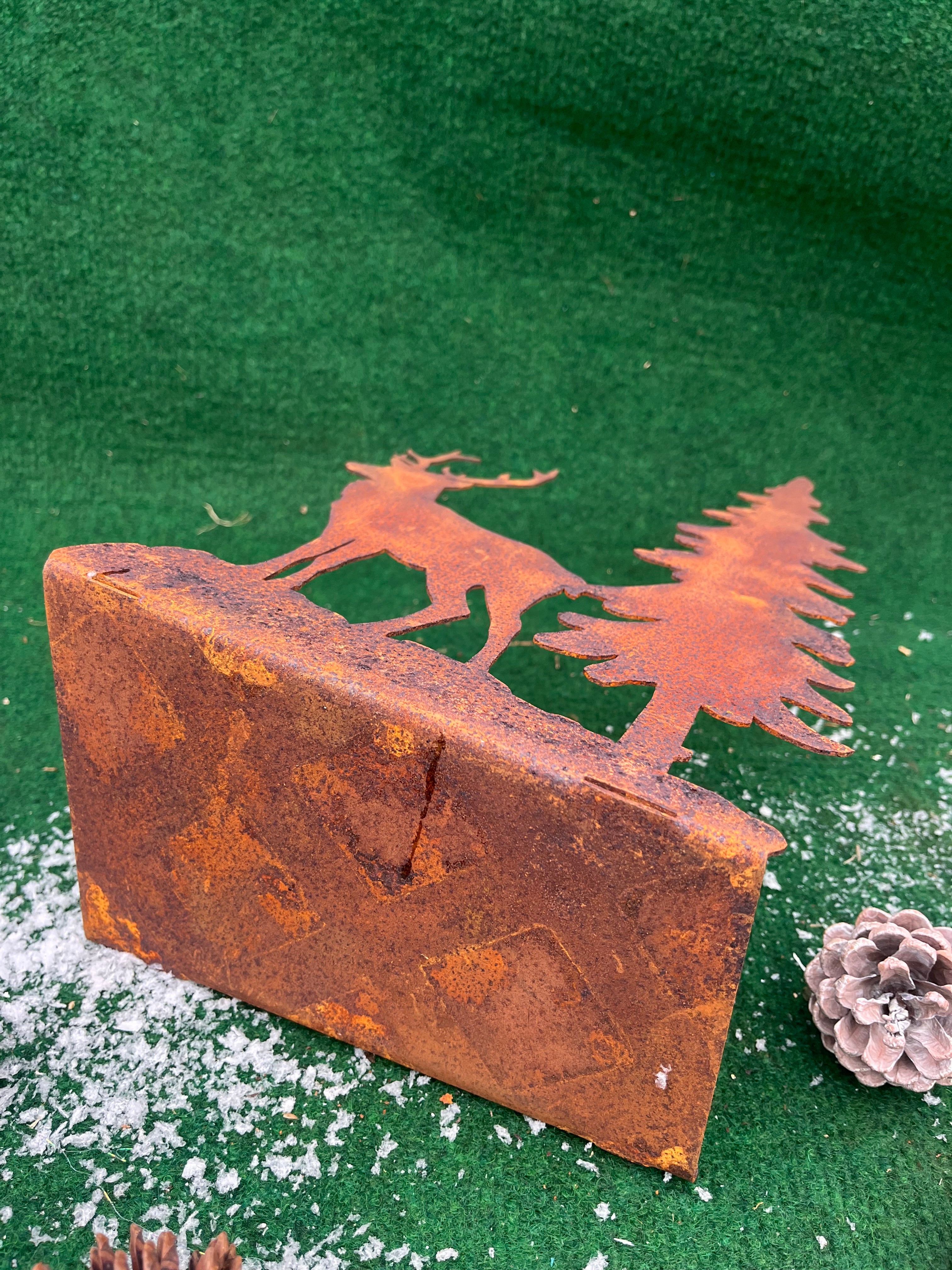theelichthouder Wildfamilie eco roest