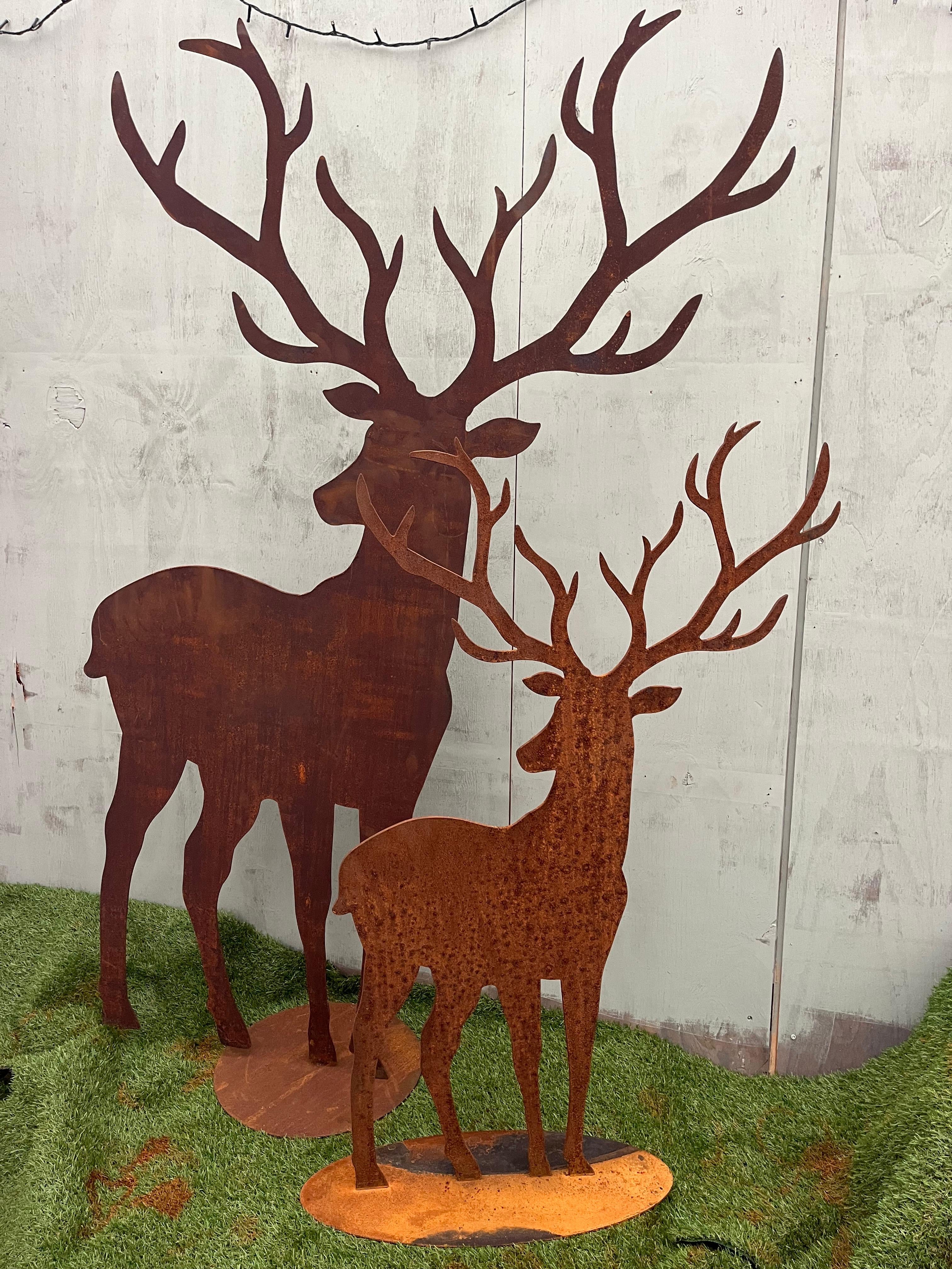 Hert groot van eco roest - Brocante bij Ingie