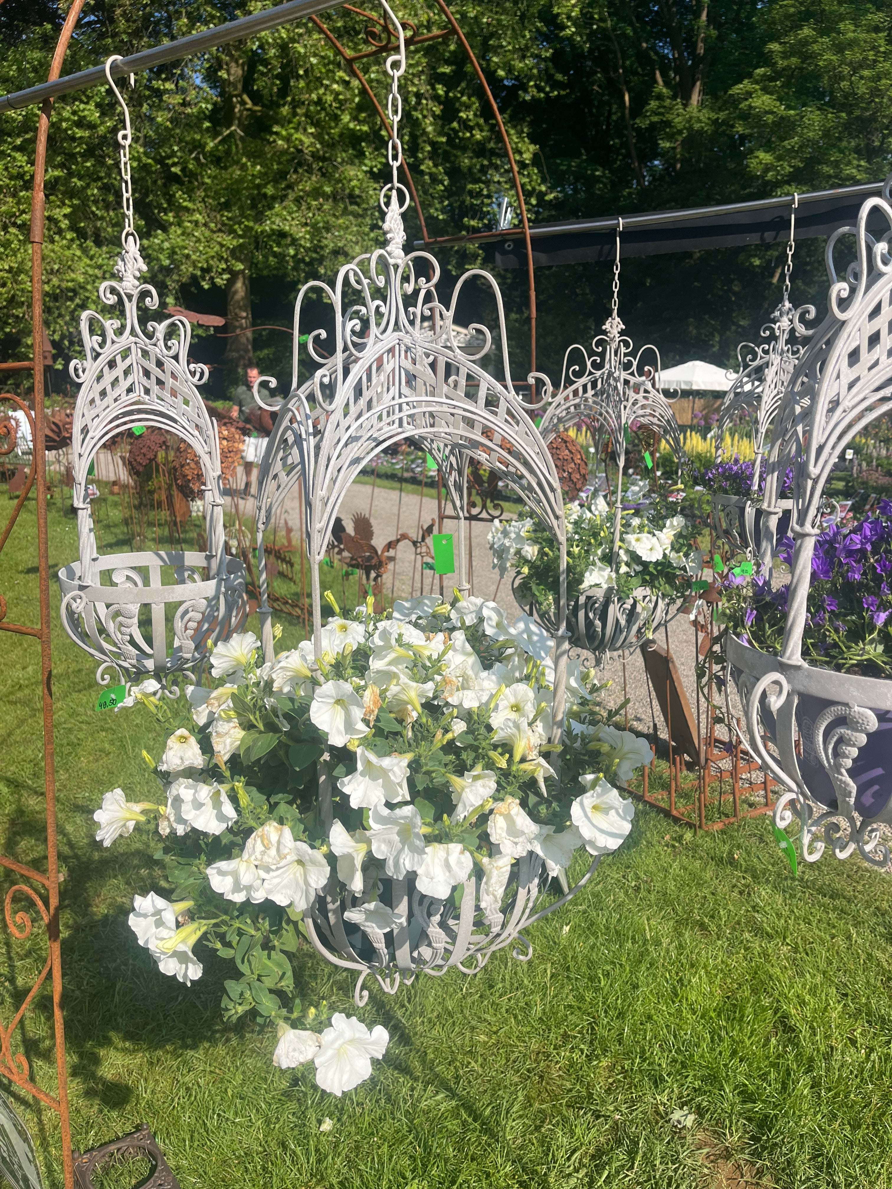 Hanging basket groot - Brocante bij Ingie