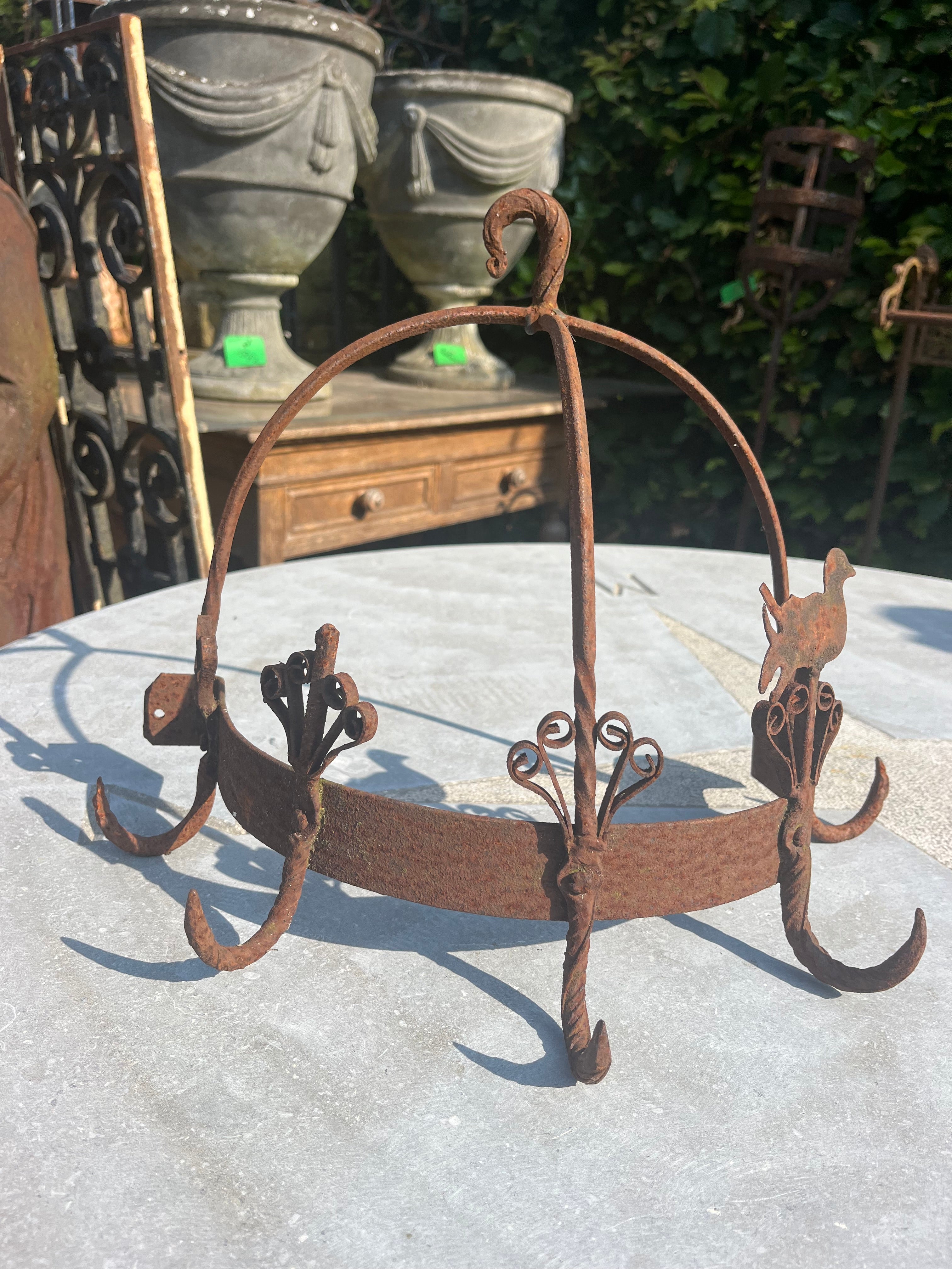 oude halve wand wildkroon - Brocante bij Ingie