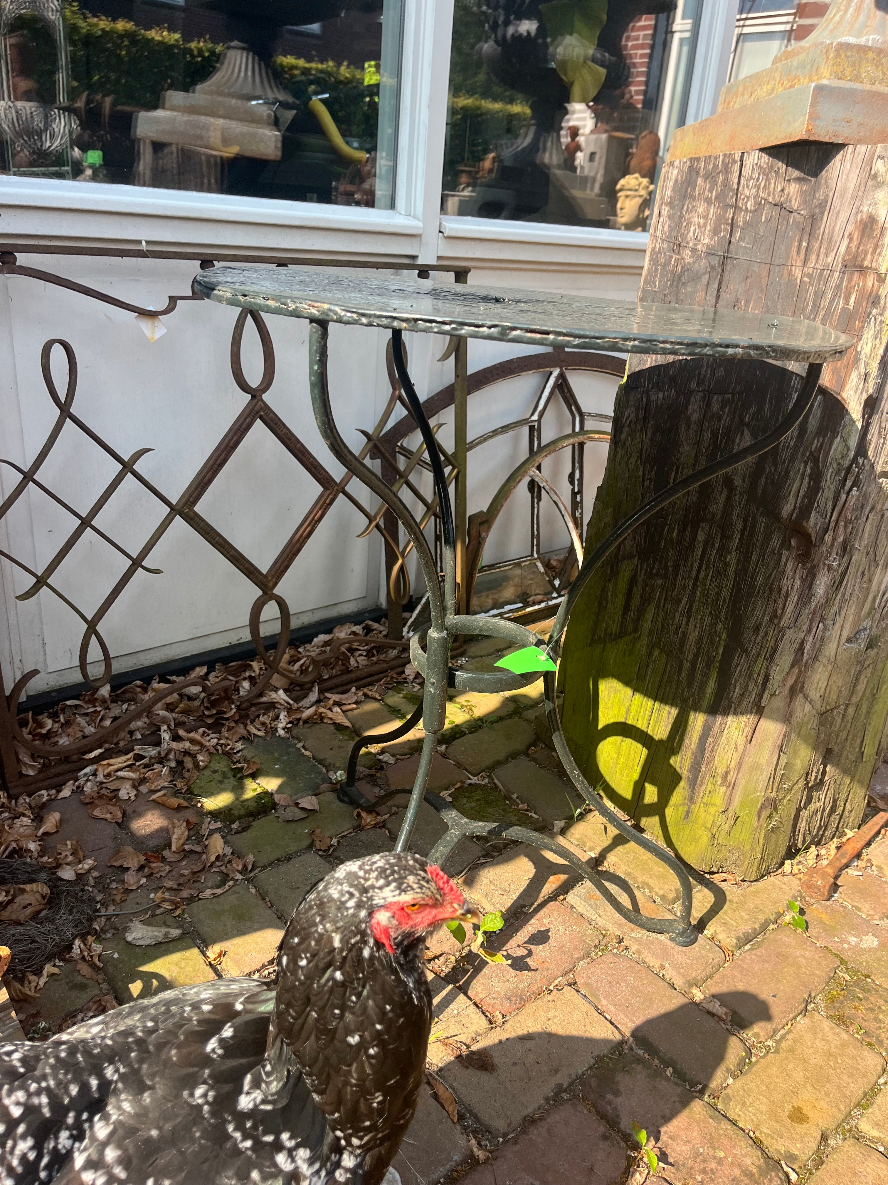Frans tuintafeltje van smeedijzer - Brocante bij Ingie