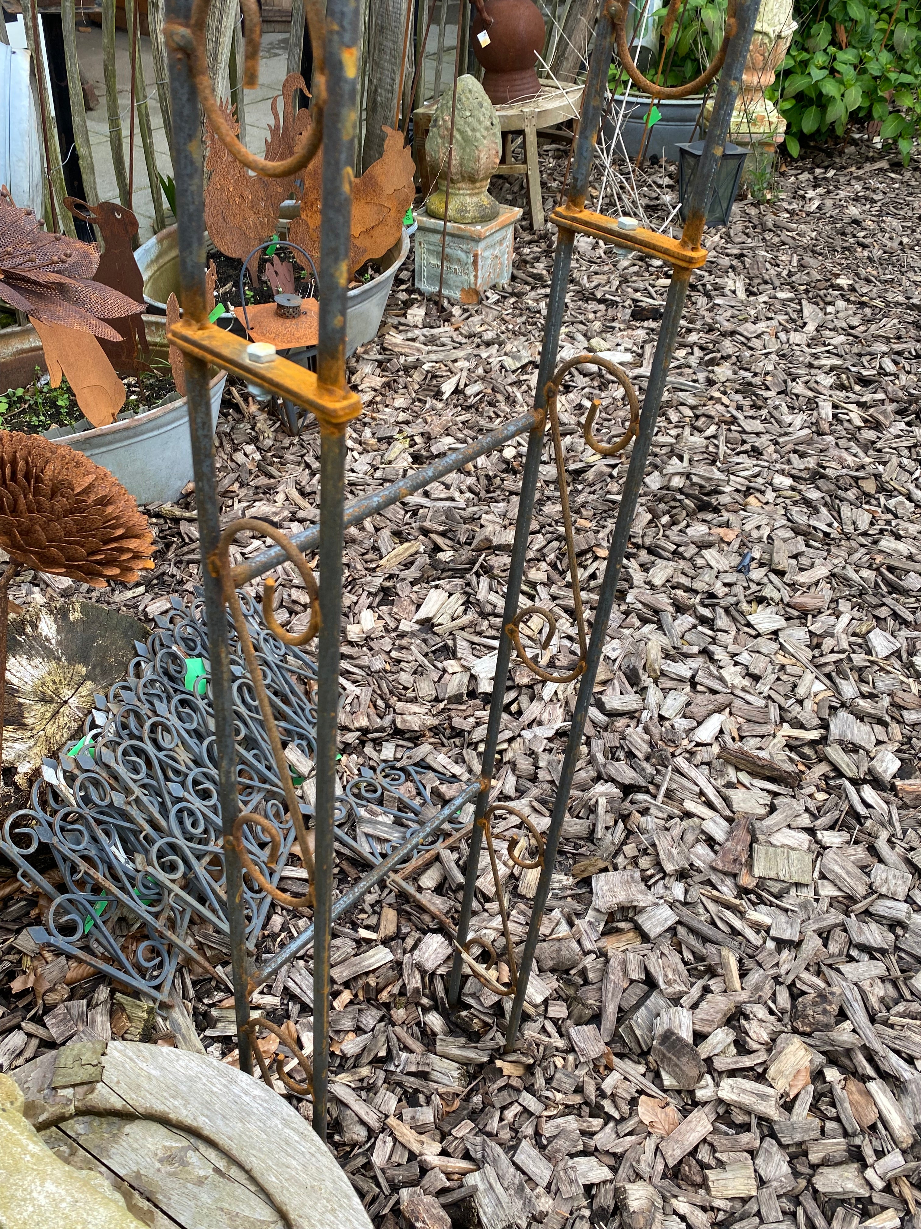 Rozenboog 1.40 dubbel vol staal NIEUW! - Brocante bij Ingie