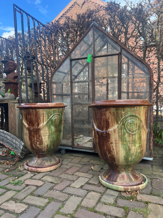 Set van twee originele anduze potten - Brocante bij Ingie