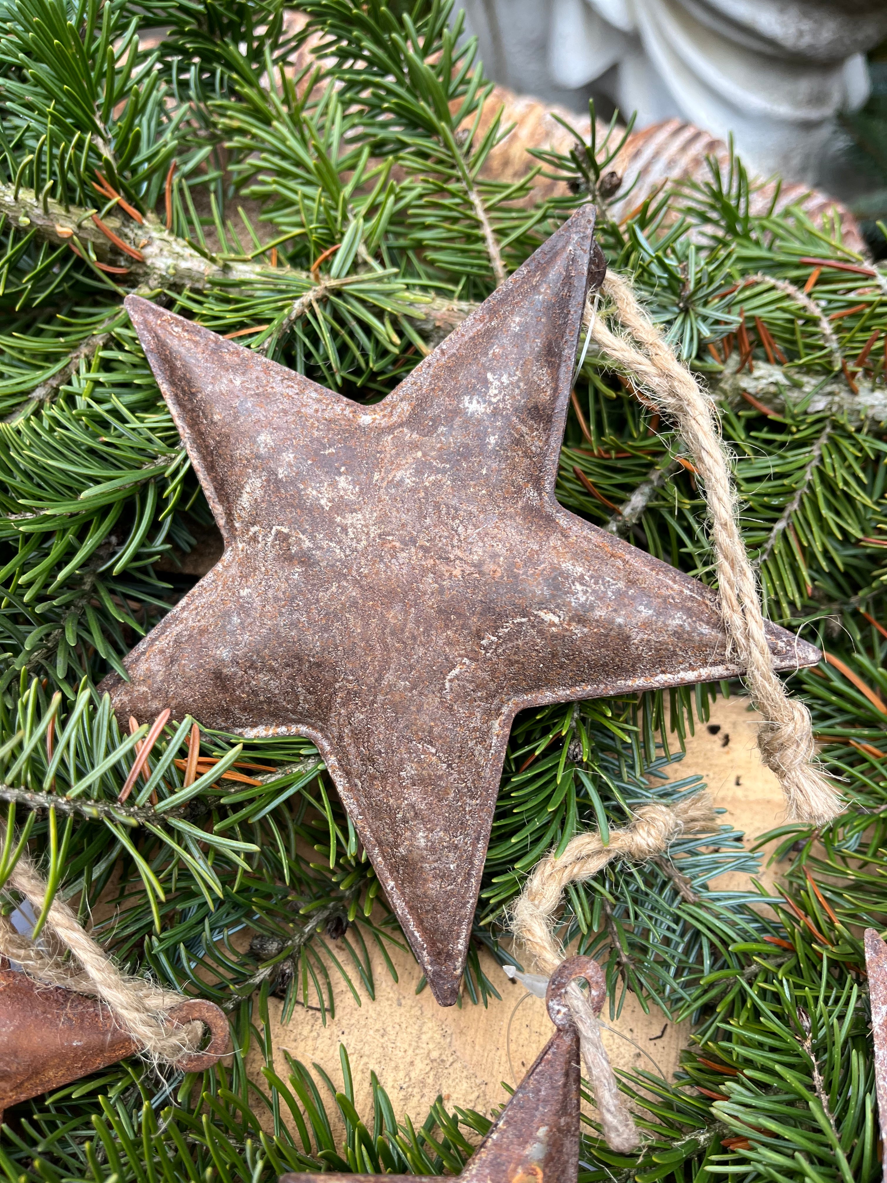 Kerst Sterren roest - set van 3 maten, ACTIEPRIJS!