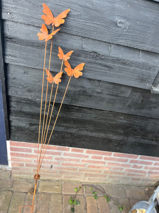 vlinders op steker - Brocante bij Ingie
