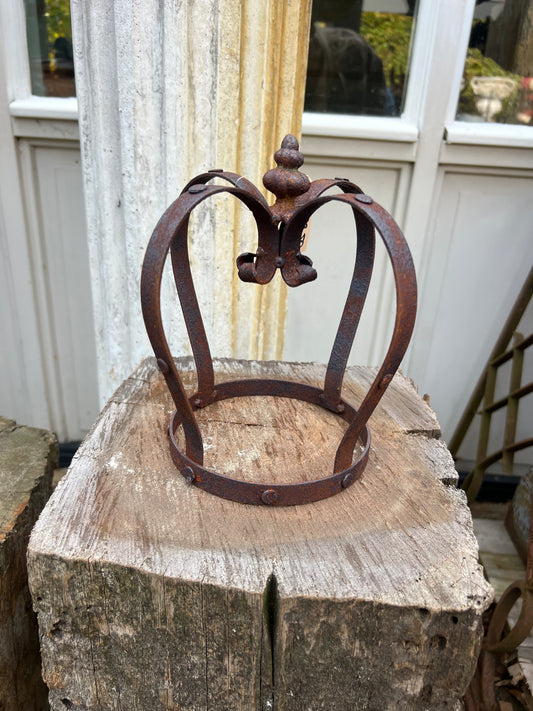 Kroon klein van gietijzer - Brocante bij Ingie