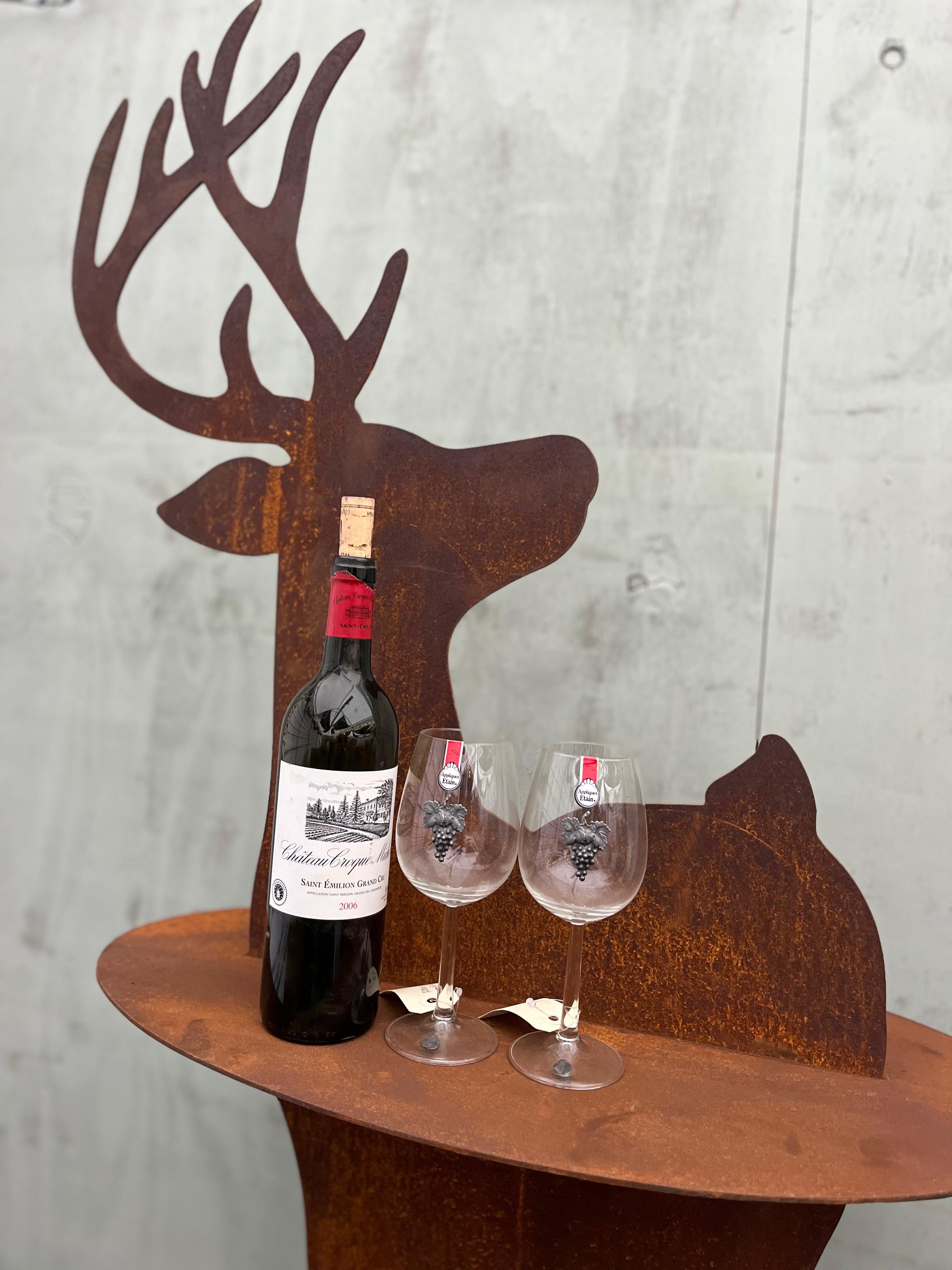 Hert tafel van eco roest - Brocante bij Ingie