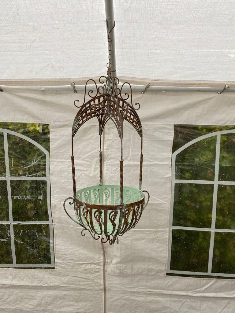 Hanging basket groot - Brocante bij Ingie