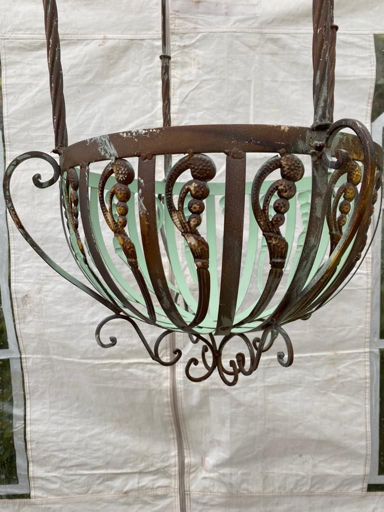 Hanging basket groot - Brocante bij Ingie