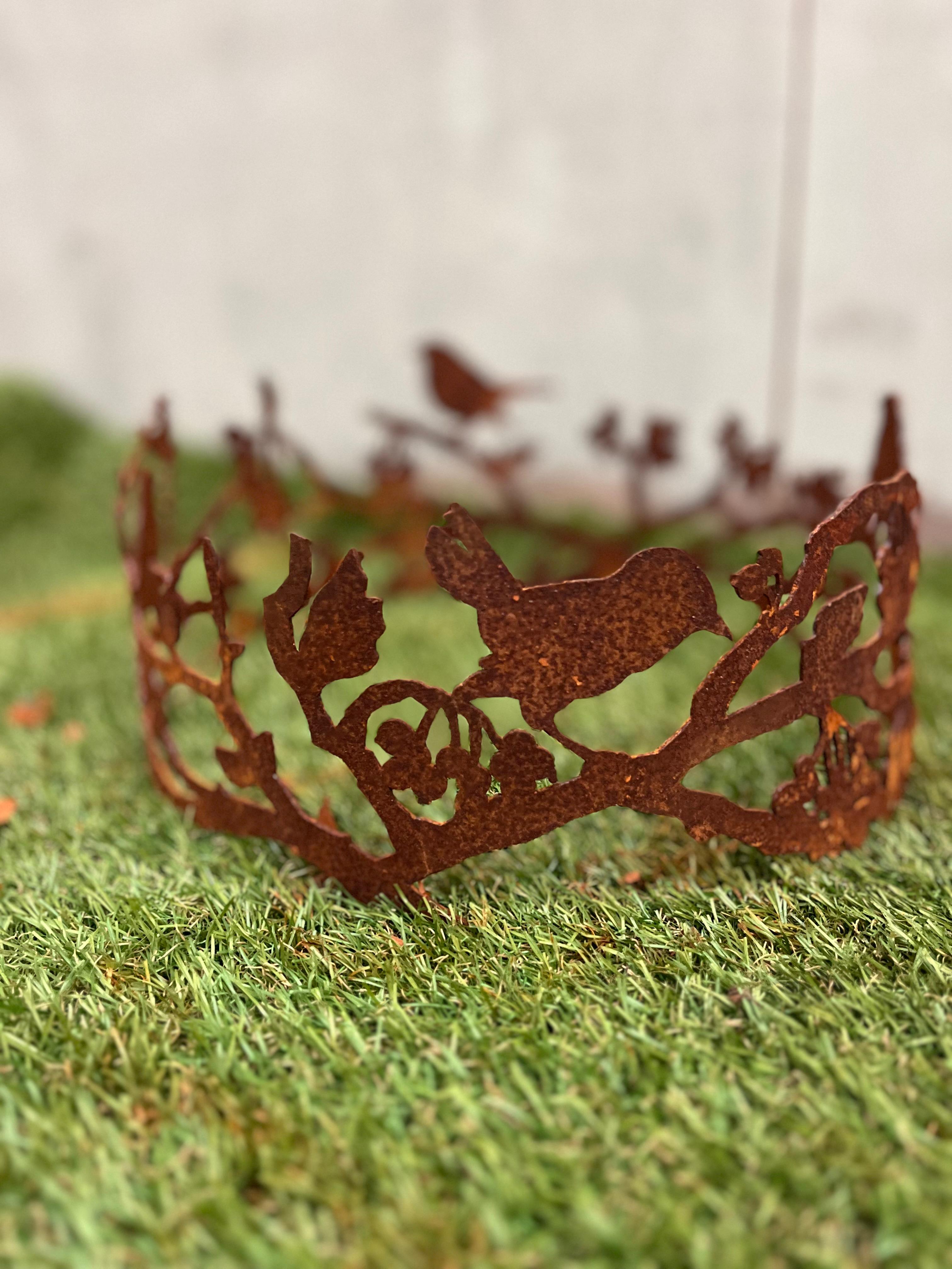 ring vogel takken en bessen krans van eco roest - Brocante bij Ingie