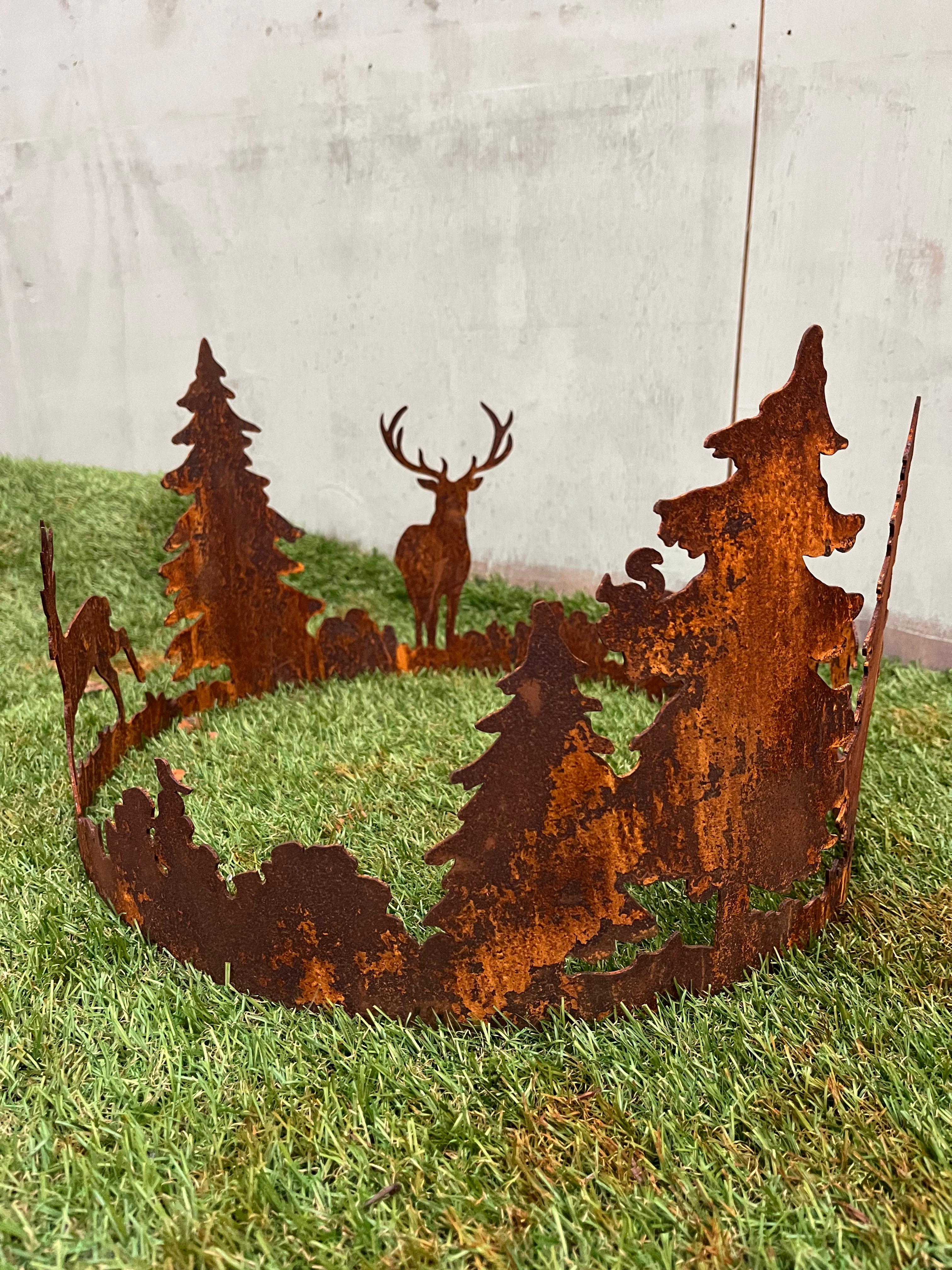 Herten bomen ring krans van eco roest - Brocante bij Ingie