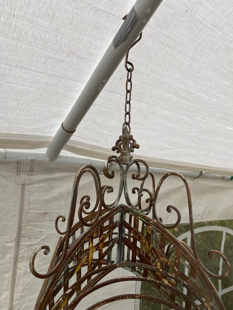 Hanging basket groot - Brocante bij Ingie