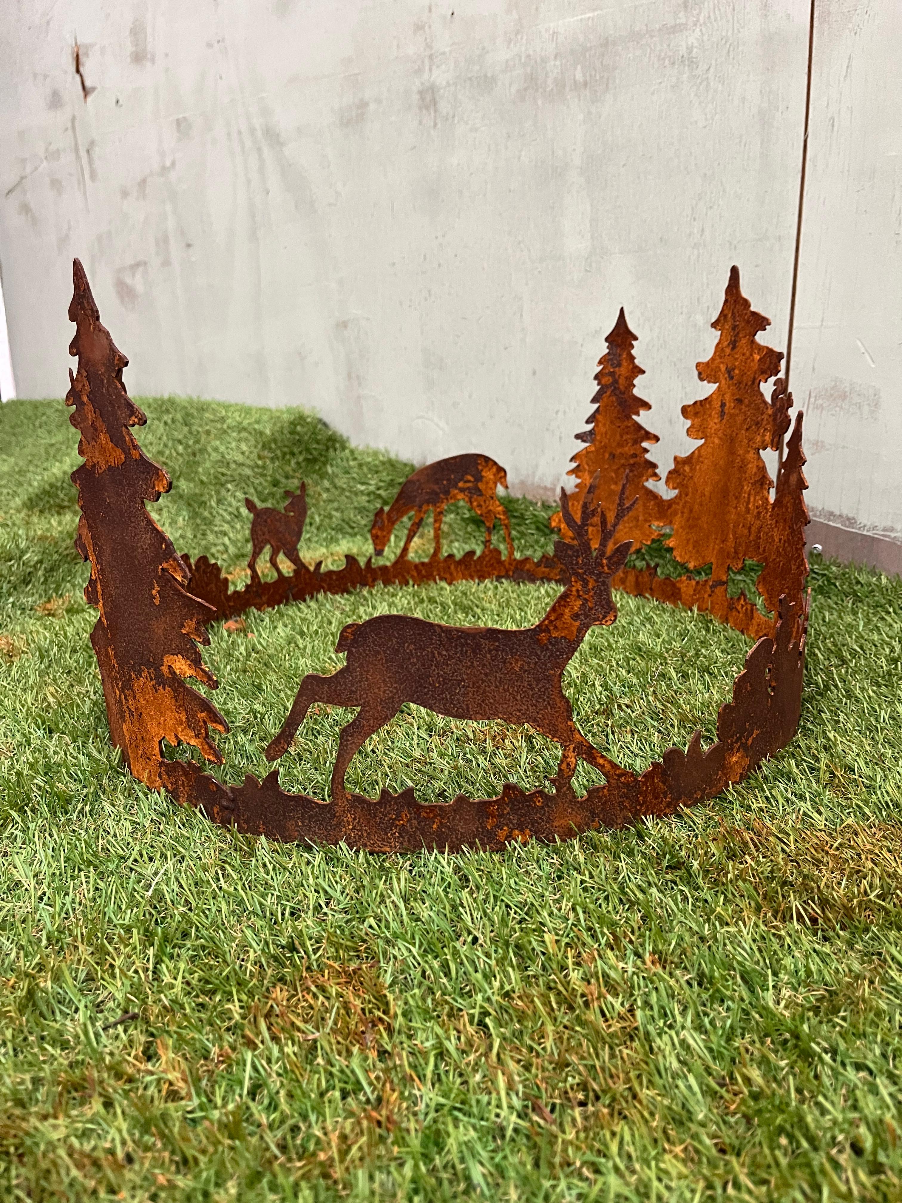 Herten bomen ring krans van eco roest - Brocante bij Ingie