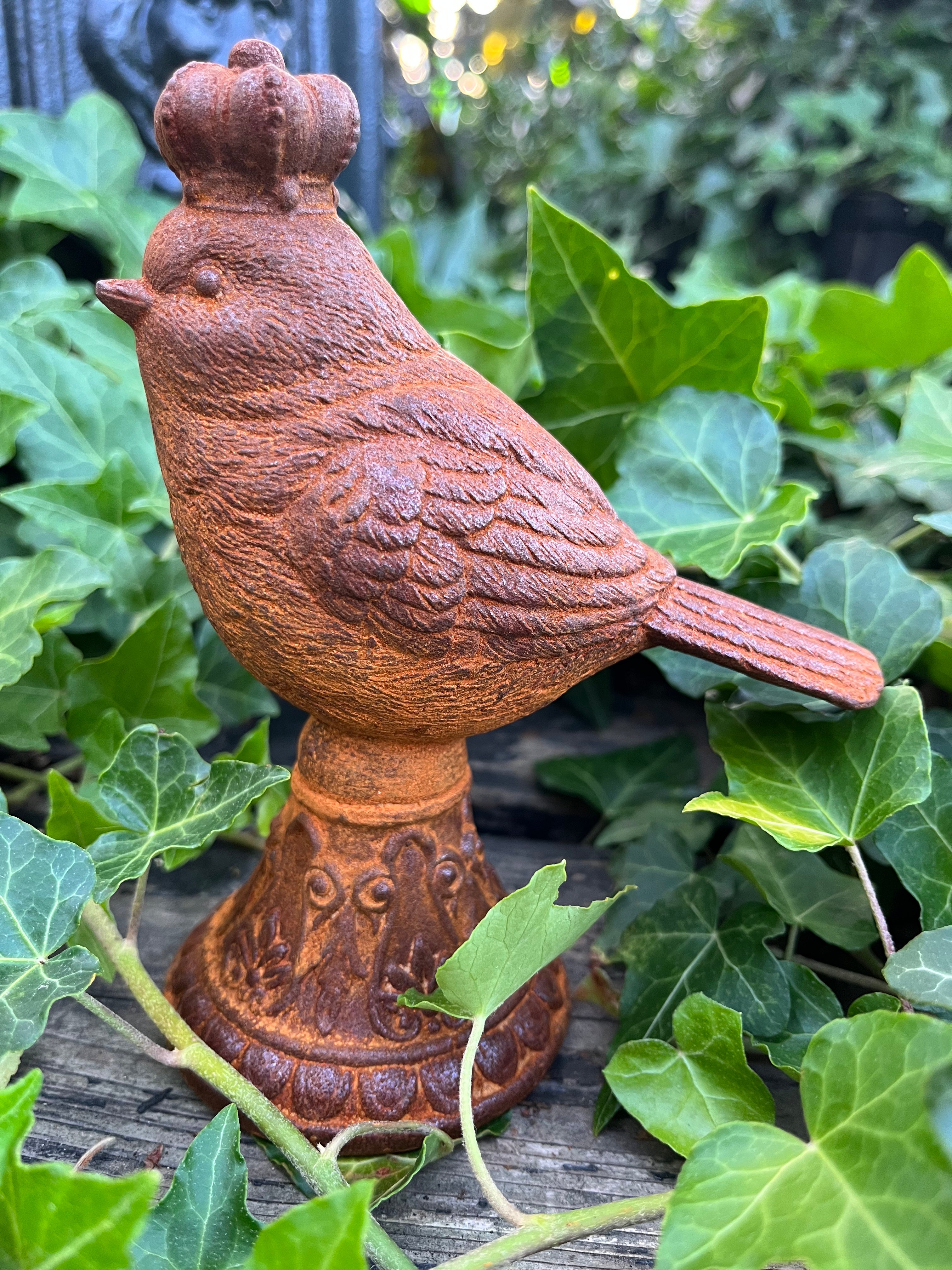 gietijzeren winter koning vogeltje - Brocante bij Ingie