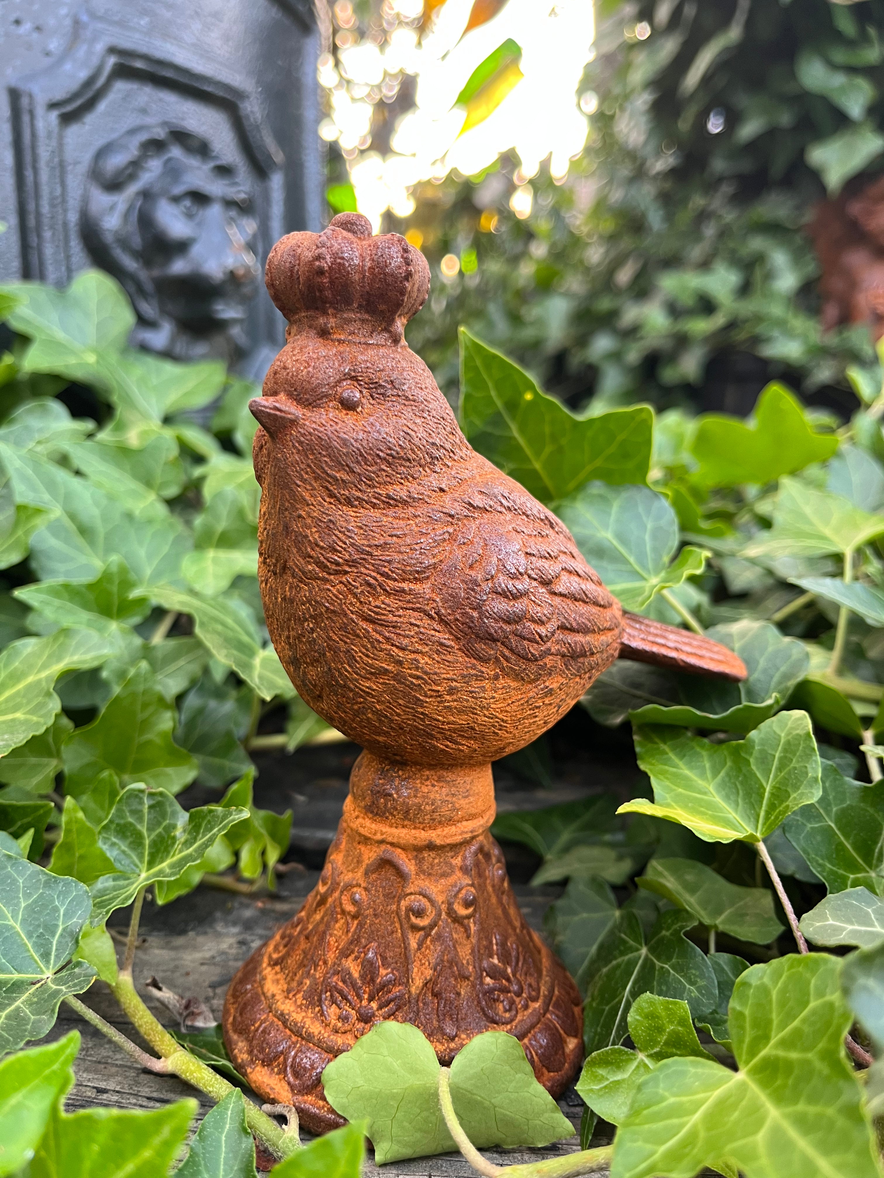 gietijzeren winter koning vogeltje - Brocante bij Ingie