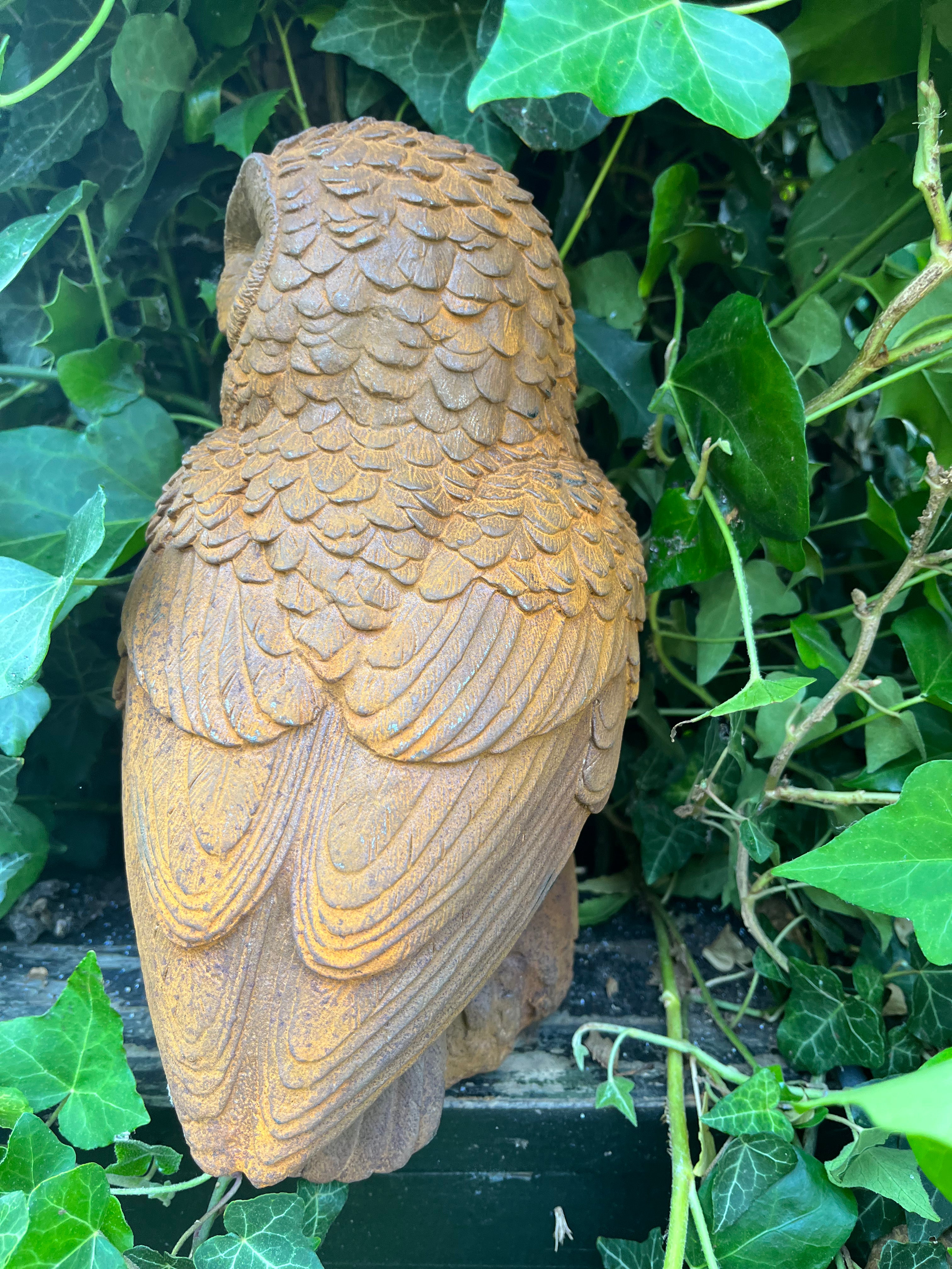 Steen uil van gietijzer - Brocante bij Ingie