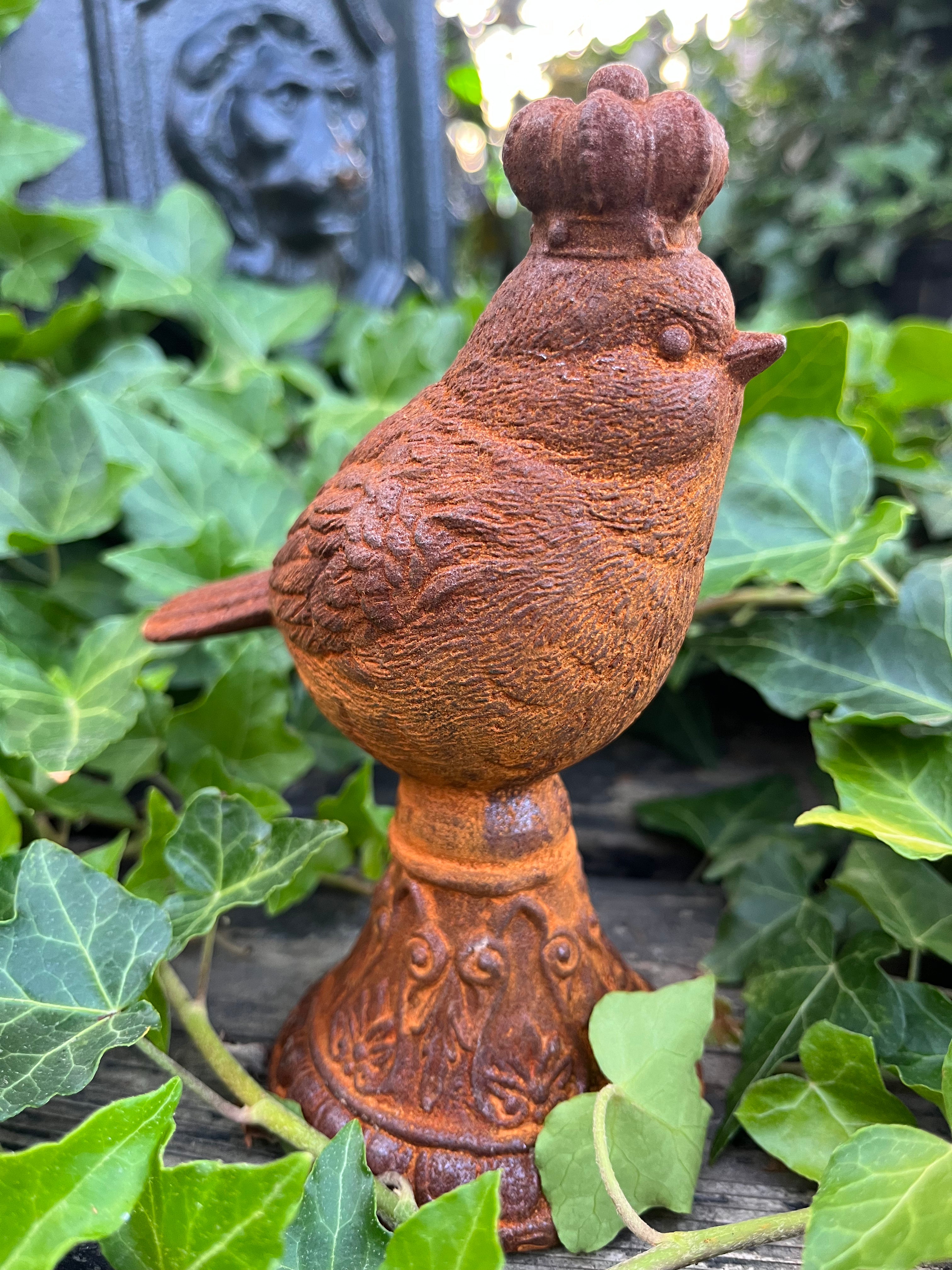 gietijzeren winter koning vogeltje - Brocante bij Ingie