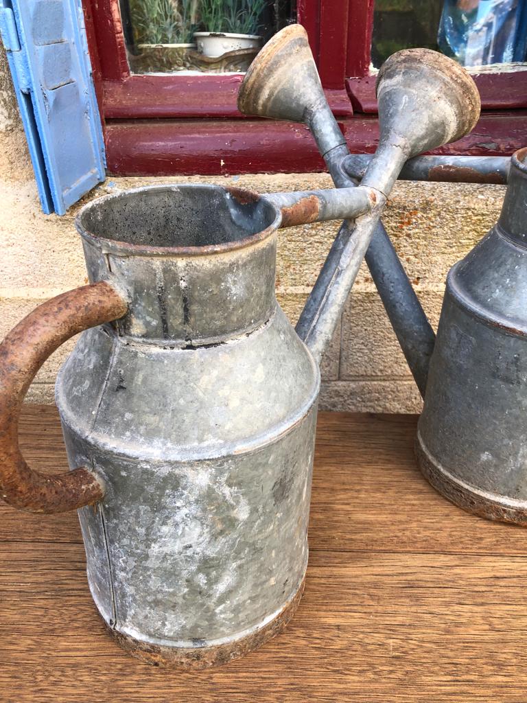 Gieter van zink uit Frankrijk Bourgogne - Brocante bij Ingie