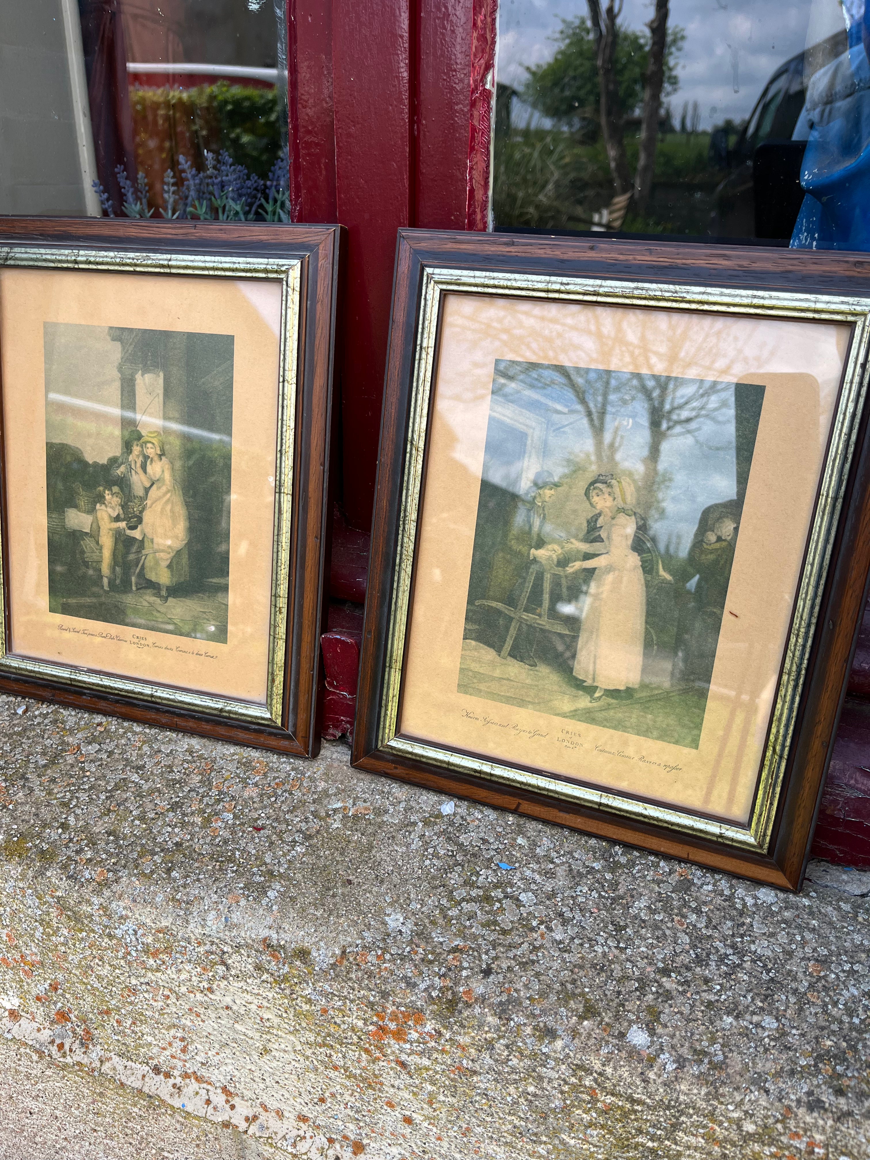 set van 2 schilderijtjes uit Frankrijk origineel - Brocante bij Ingie