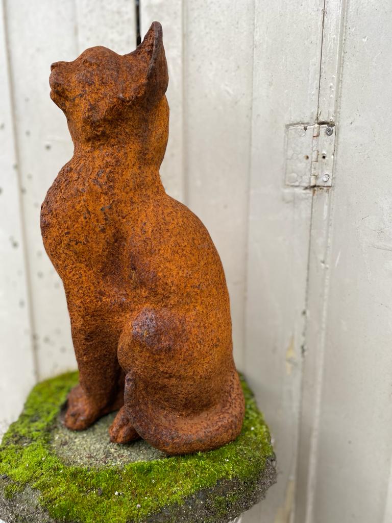 Prachtige kat van gietijzer - Brocante bij Ingie