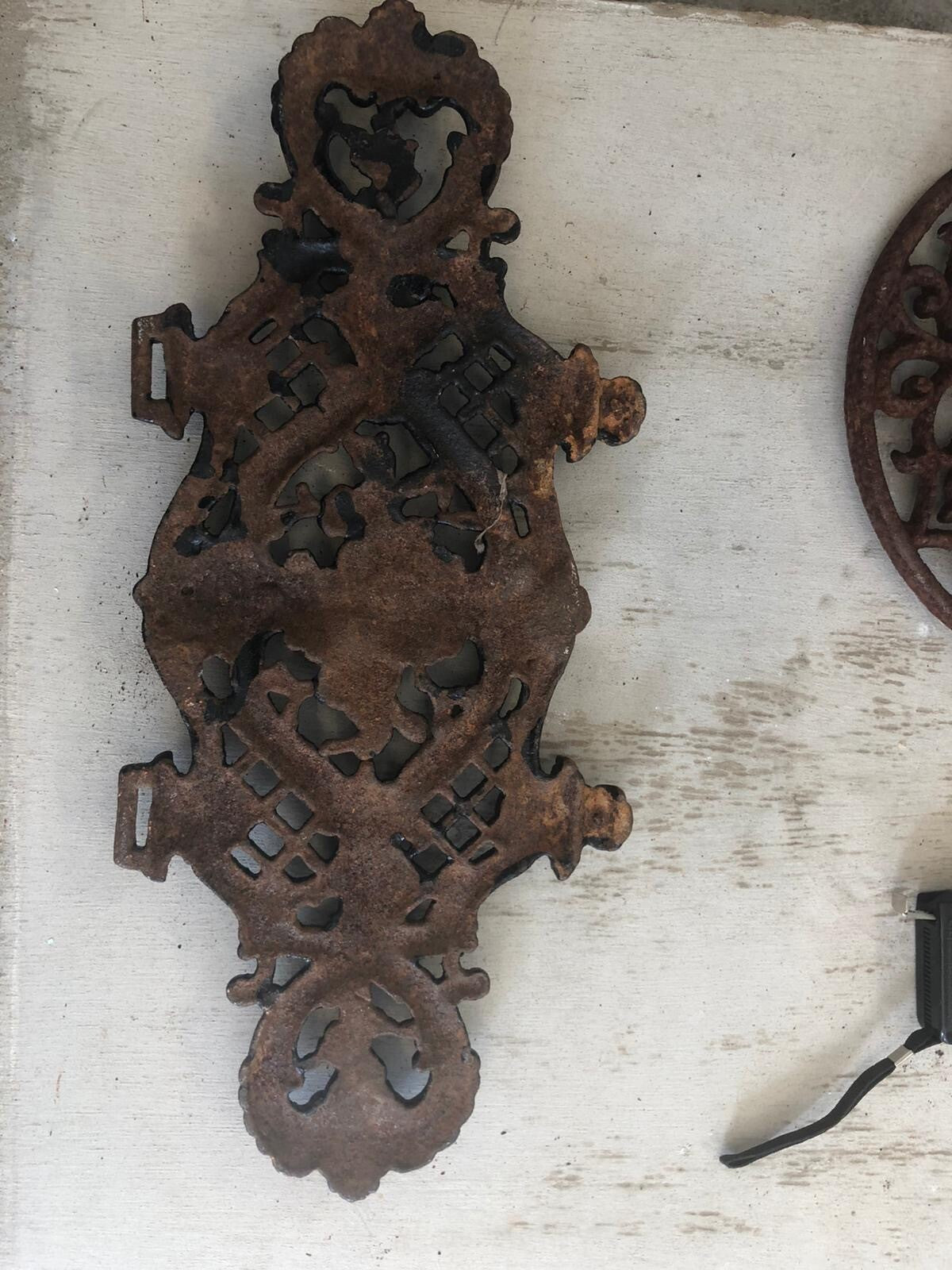 Gietijzeren ornament zwart - Brocante bij Ingie