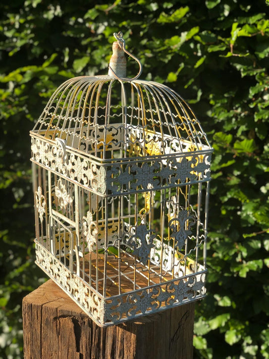 Vogel kooi kooitje rechthoek groot - Brocante bij Ingie
