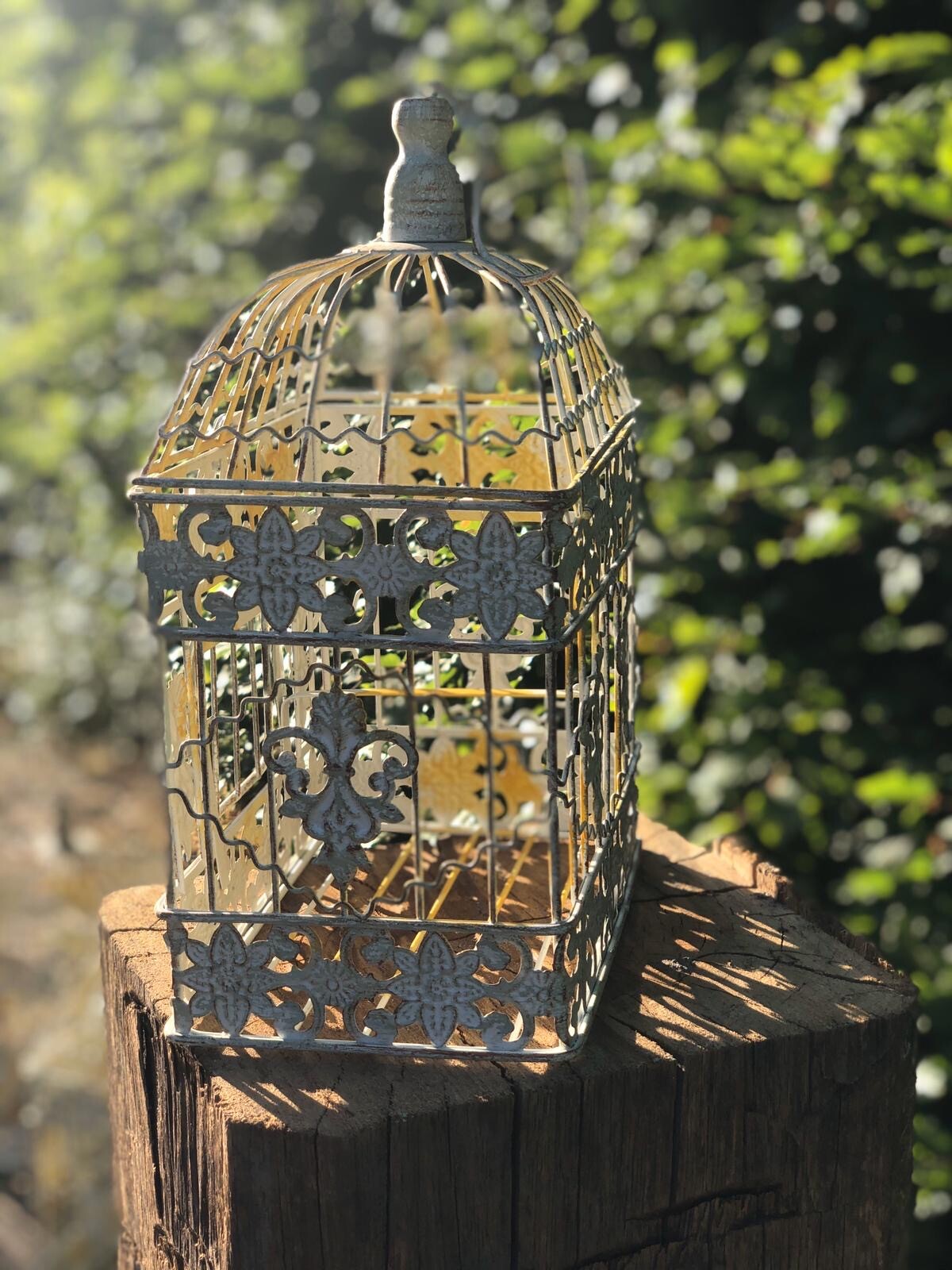Vogel kooi kooitje rechthoek groot - Brocante bij Ingie