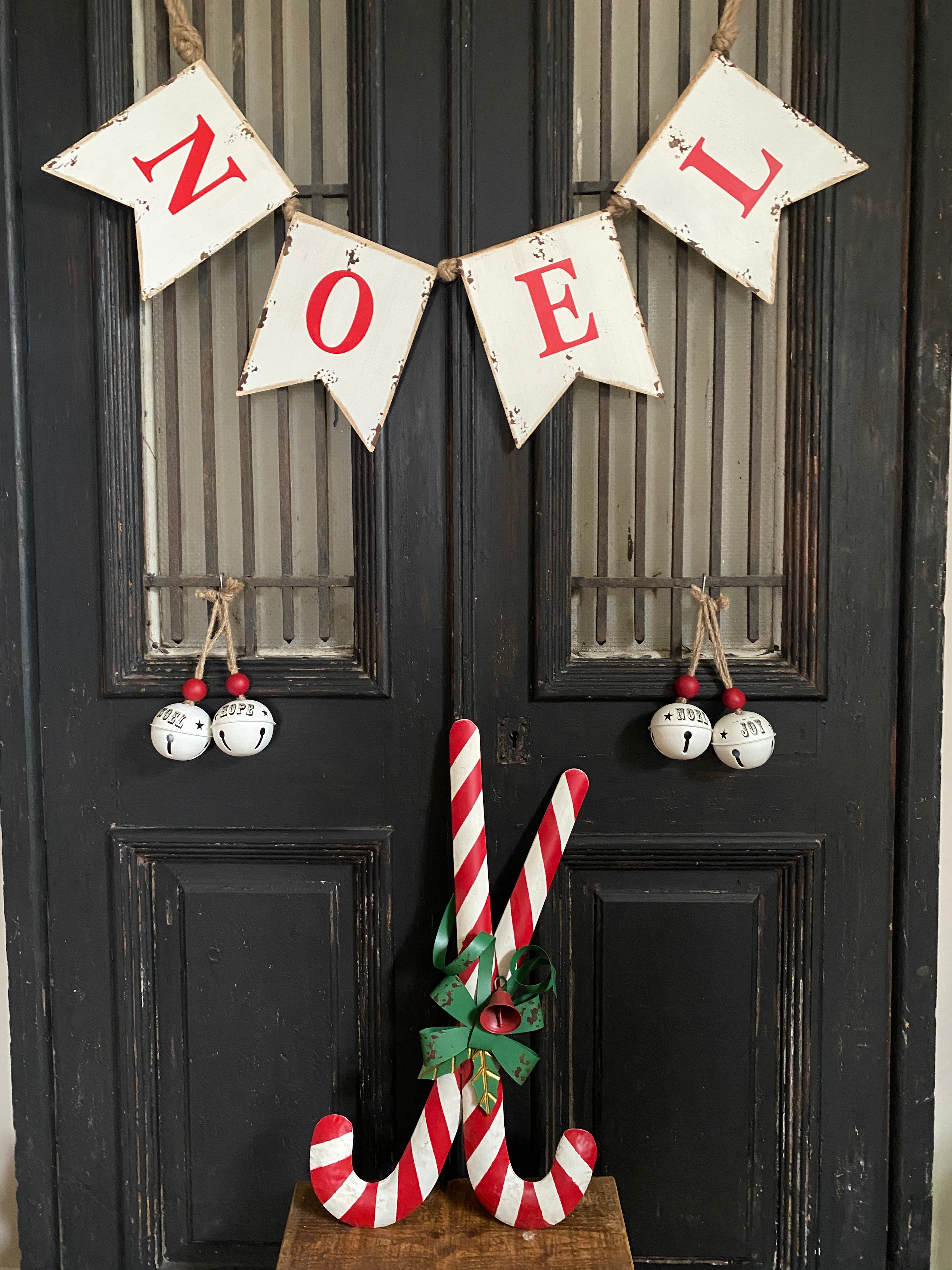 Kerst bellen 'Noel' - 'Hope' - 'Joy' - Brocante bij Ingie