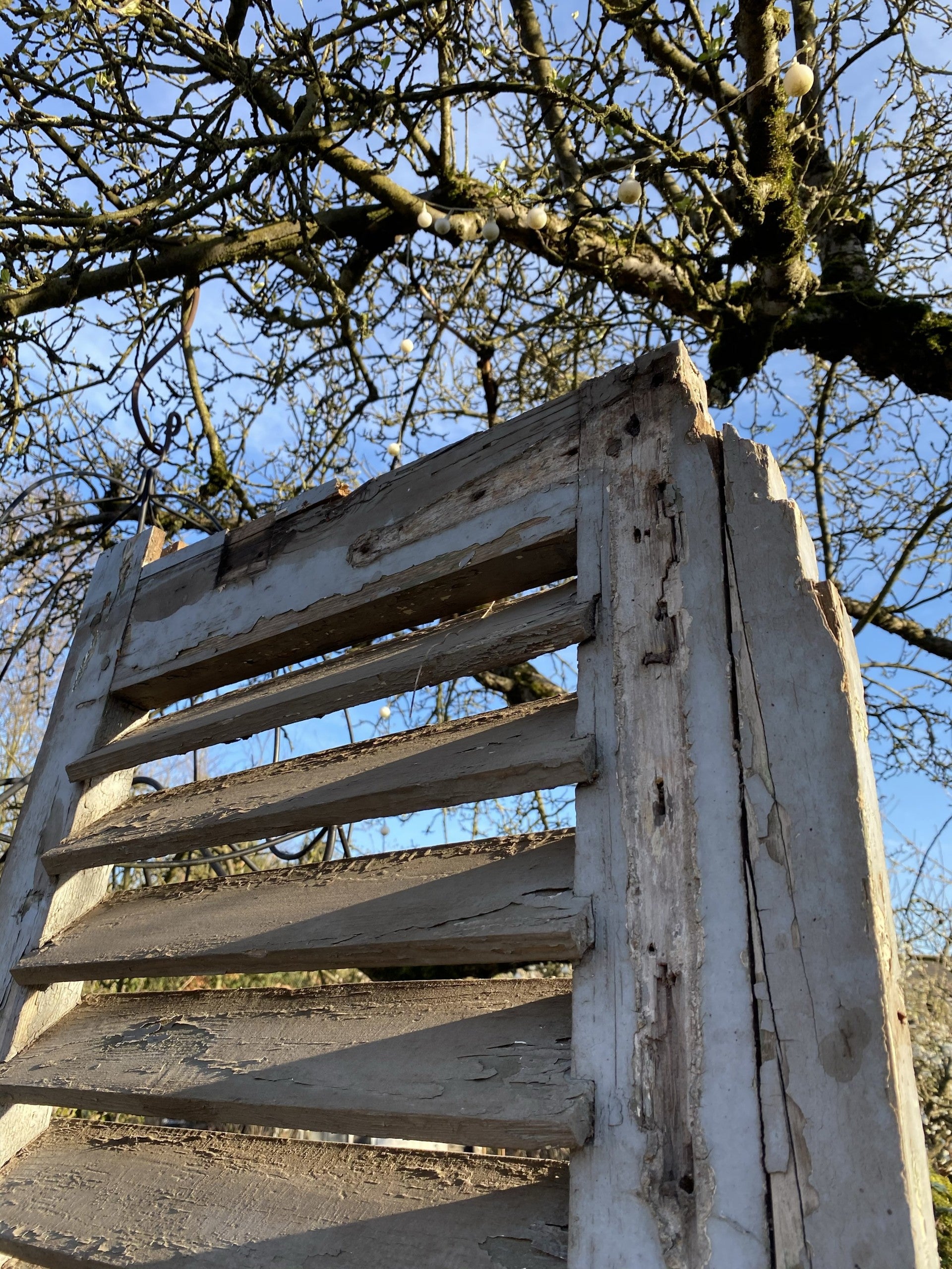 Oud Frans houten luik - Brocante bij Ingie