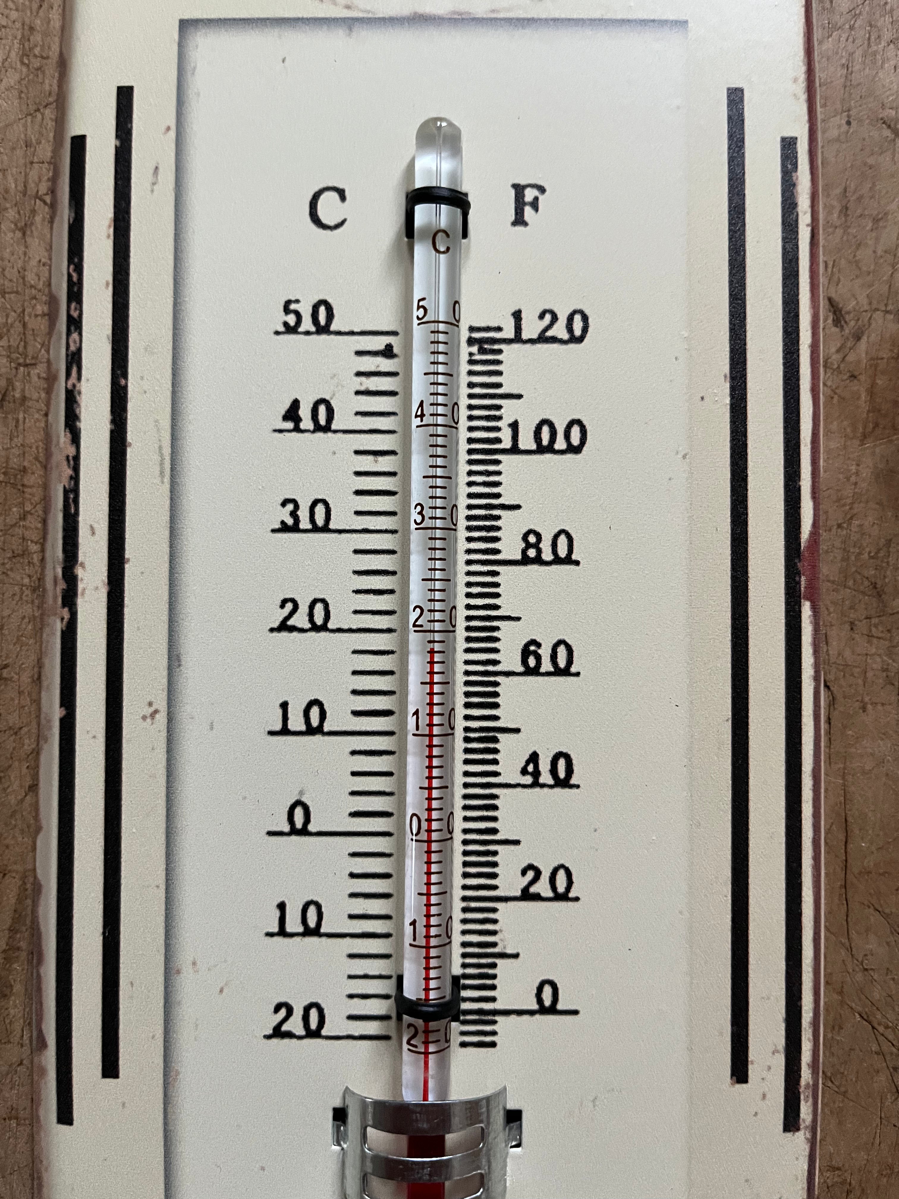 Thermometer metaal ; LA POULE DE KIP eieren extra vers! - Brocante bij Ingie