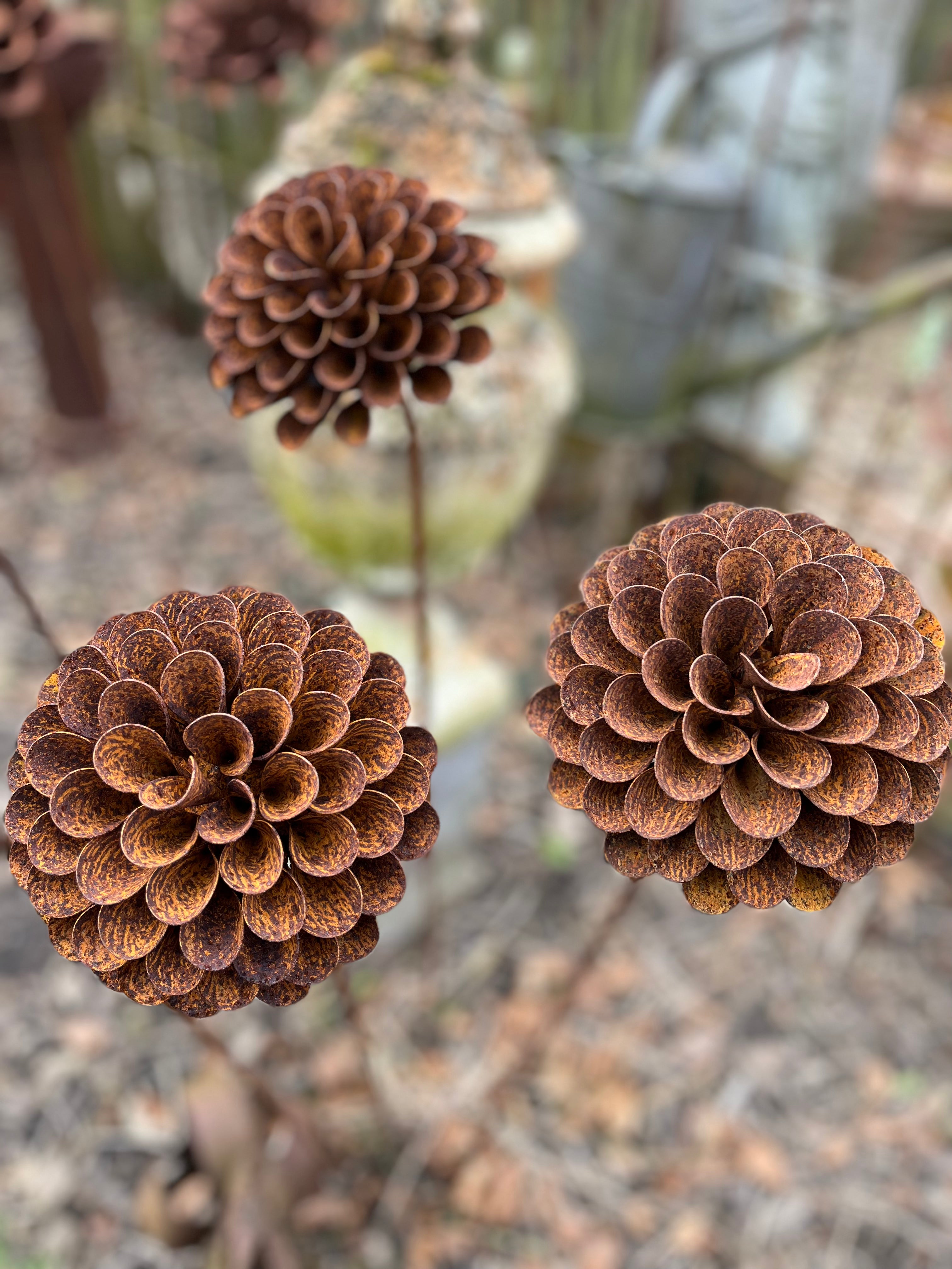 Roestbloem pompoen dahlia - Brocante bij Ingie