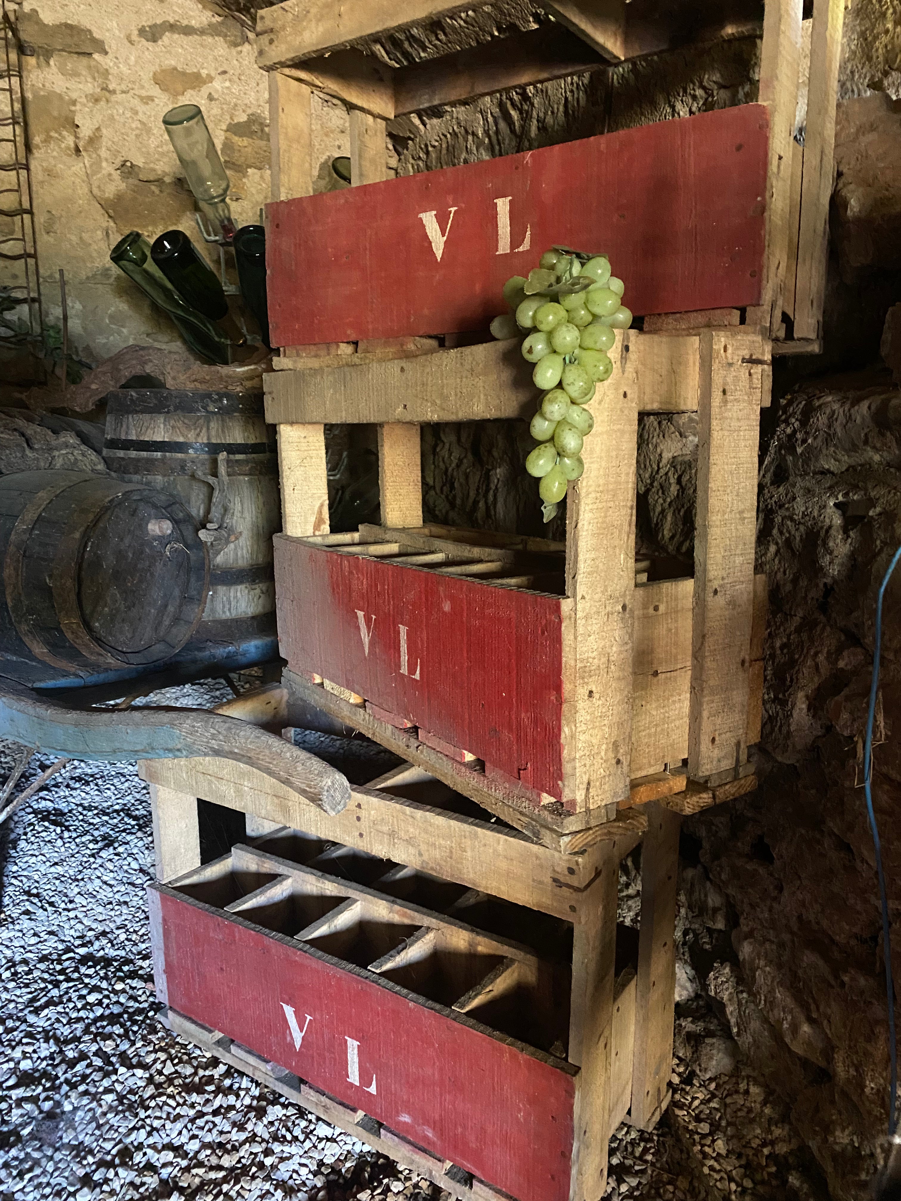 wijn krat uit de Bourgogne voor 10 flessen - Brocante bij Ingie
