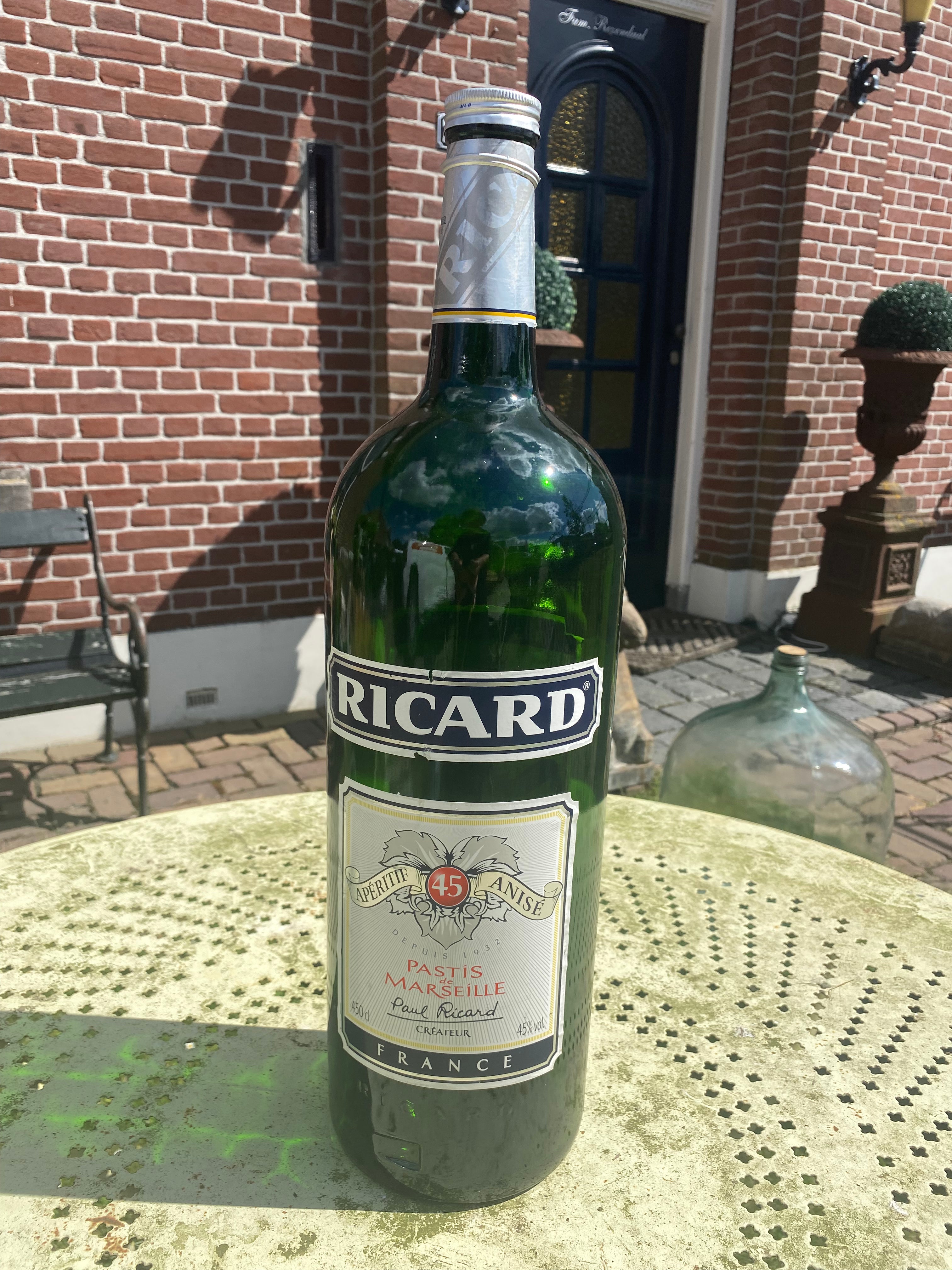 Stoere fles Ricard uit Frankrijk - Brocante bij Ingie