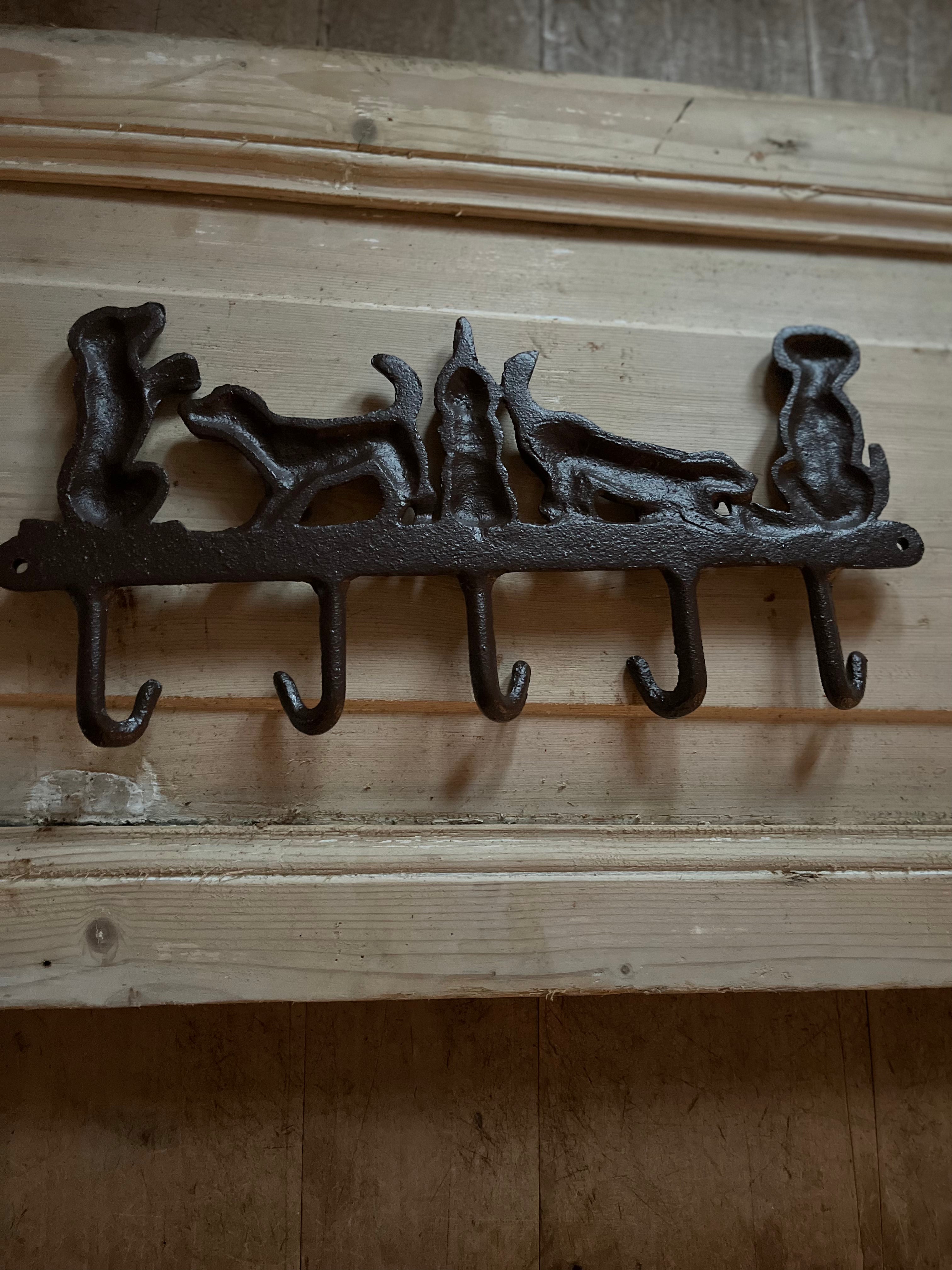 Kapstok honden gietijzer - Brocante bij Ingie