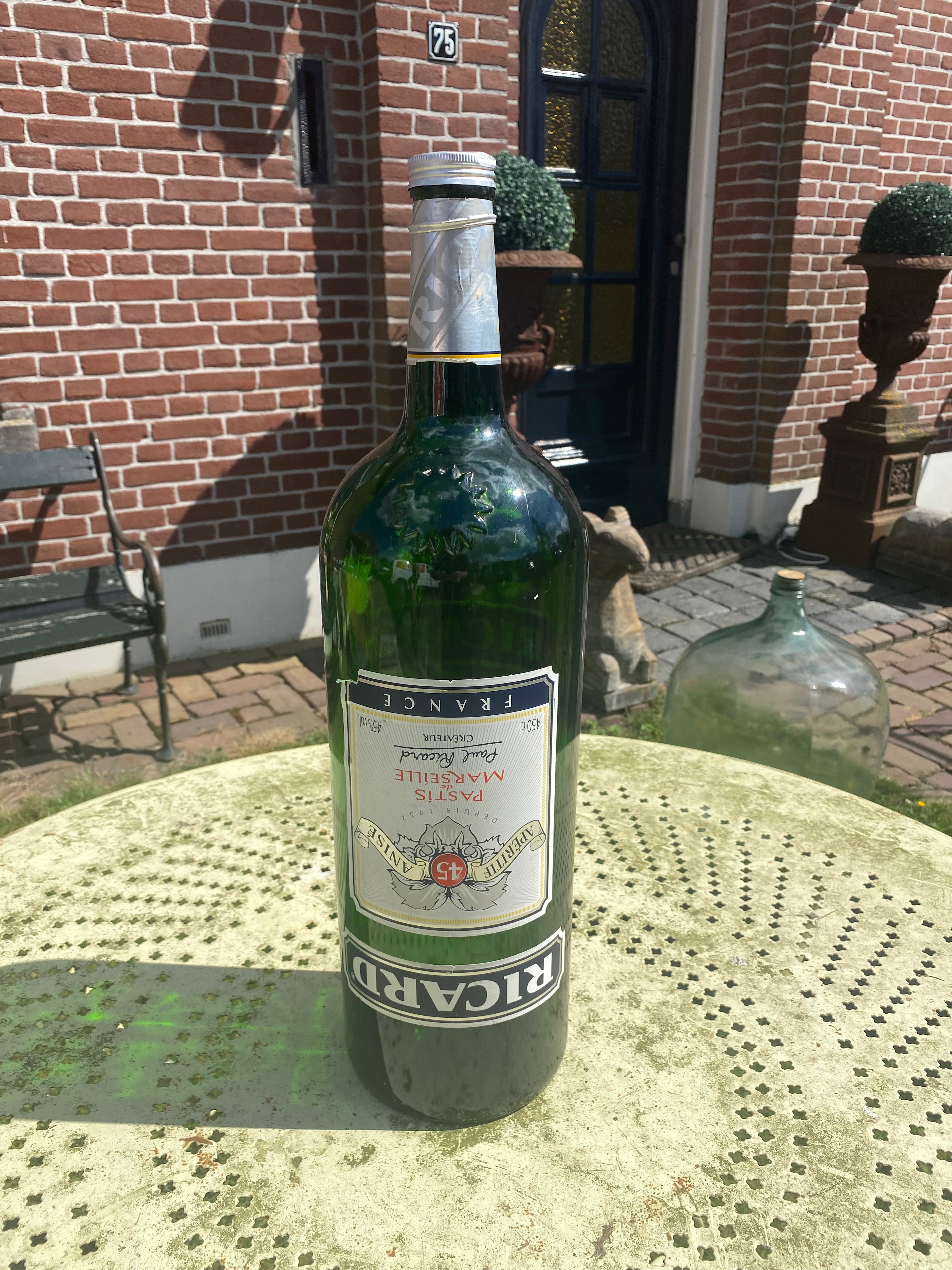 Stoere fles Ricard uit Frankrijk - Brocante bij Ingie