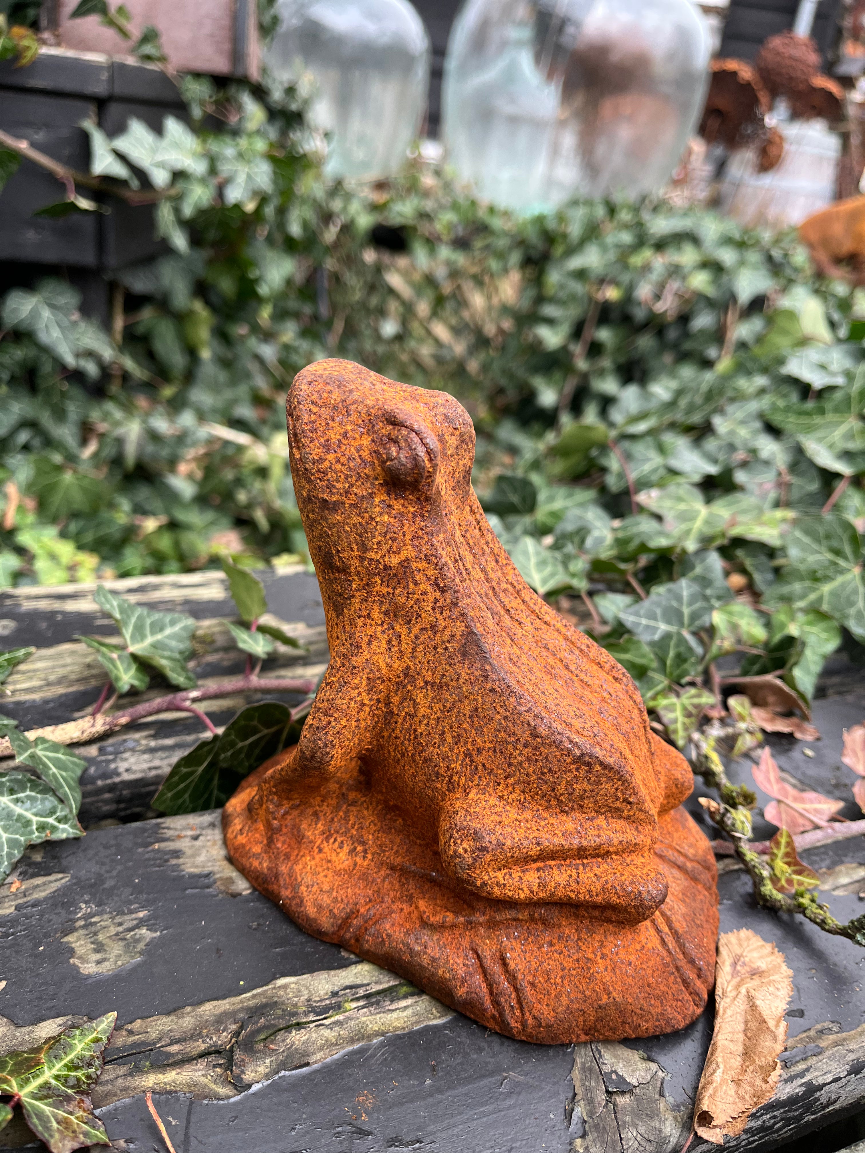 Kikker van gietijzer - Brocante bij Ingie