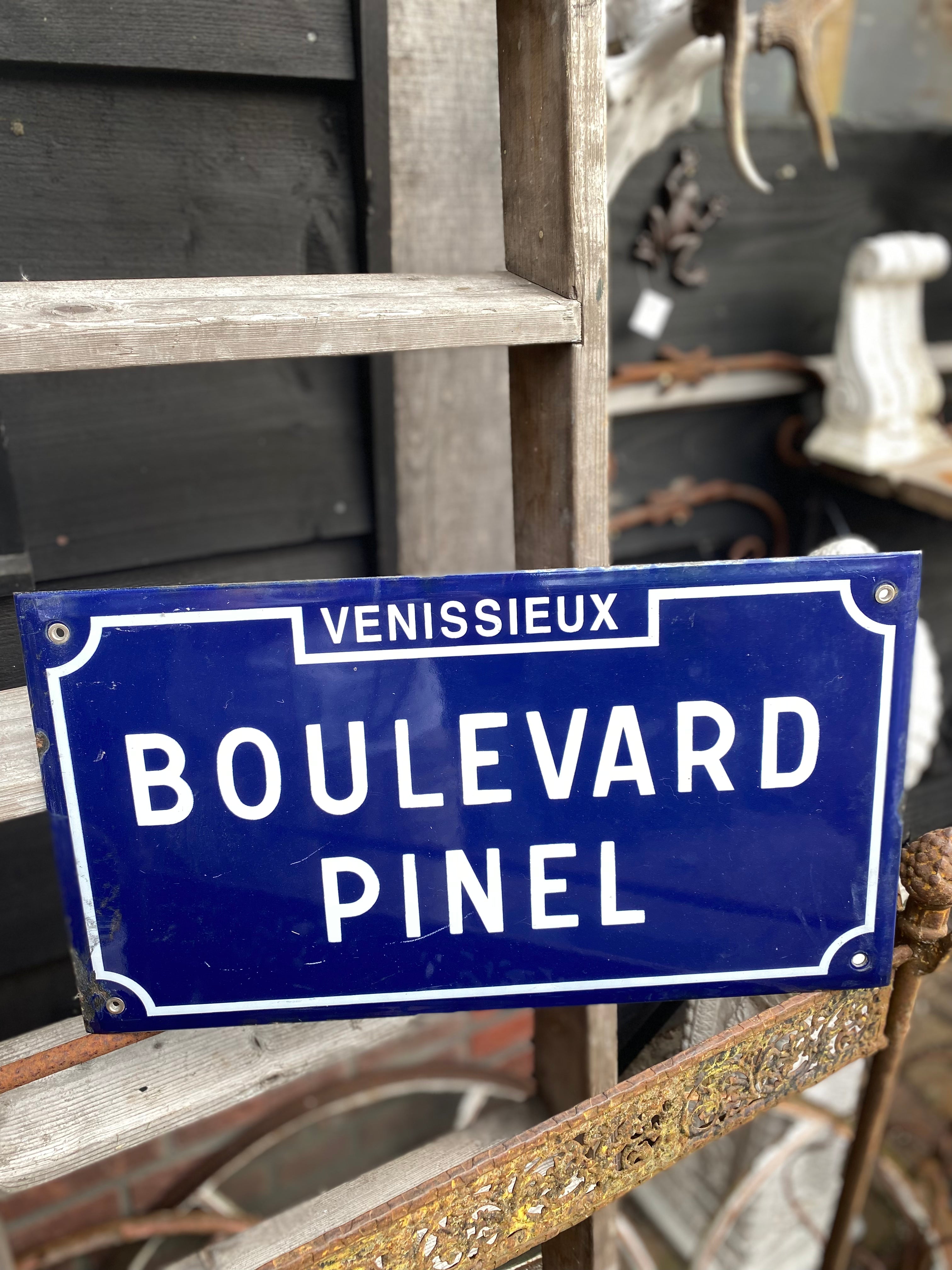 mooi origineel straatnaam bord uit Frankrijk - Brocante bij Ingie